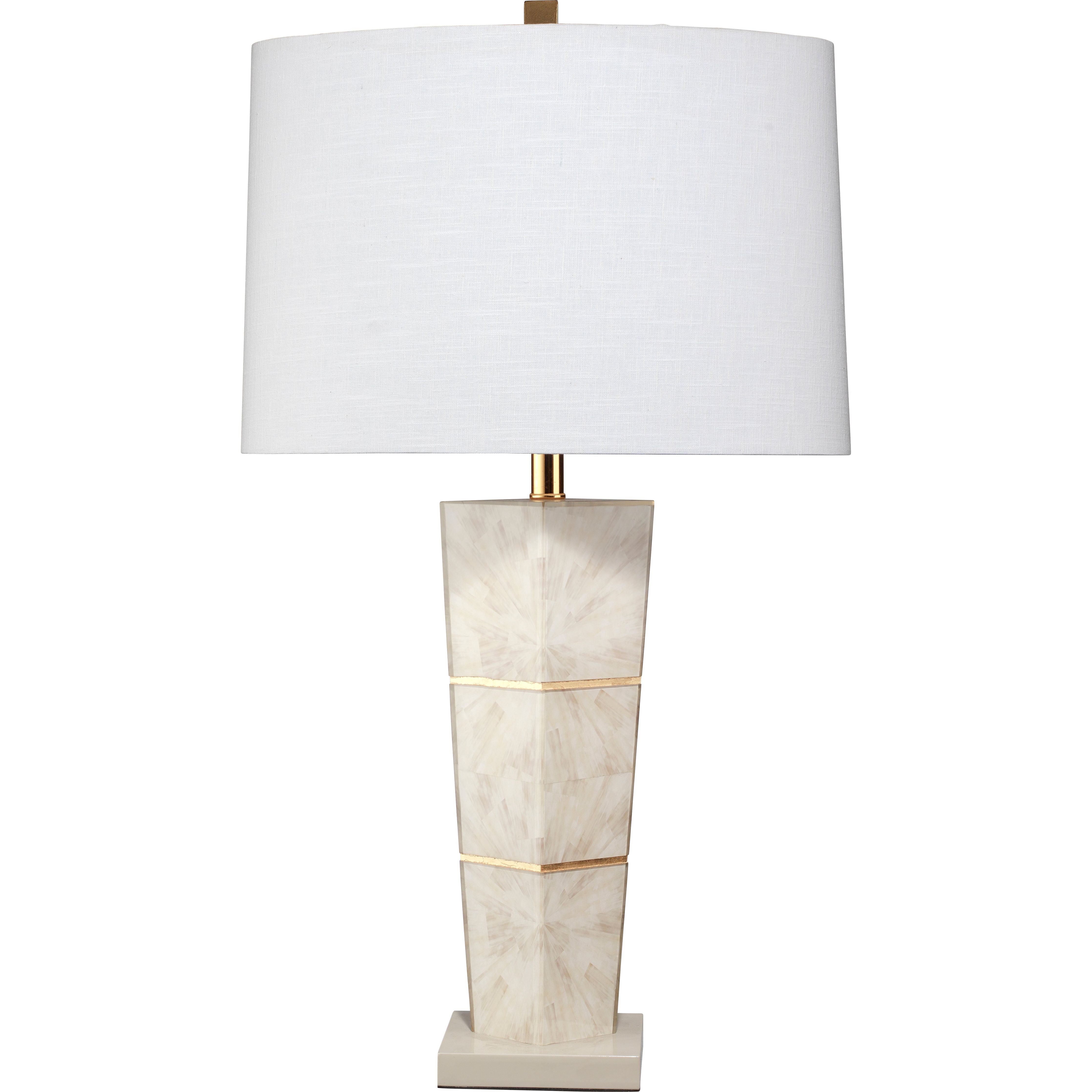 Spectacle Table Lamp with Linen Shade, Grey by Jamie Young
