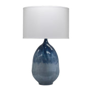 Twilight Iron Table Lamp with Linen Shade, Blue Ombre by Jamie Young