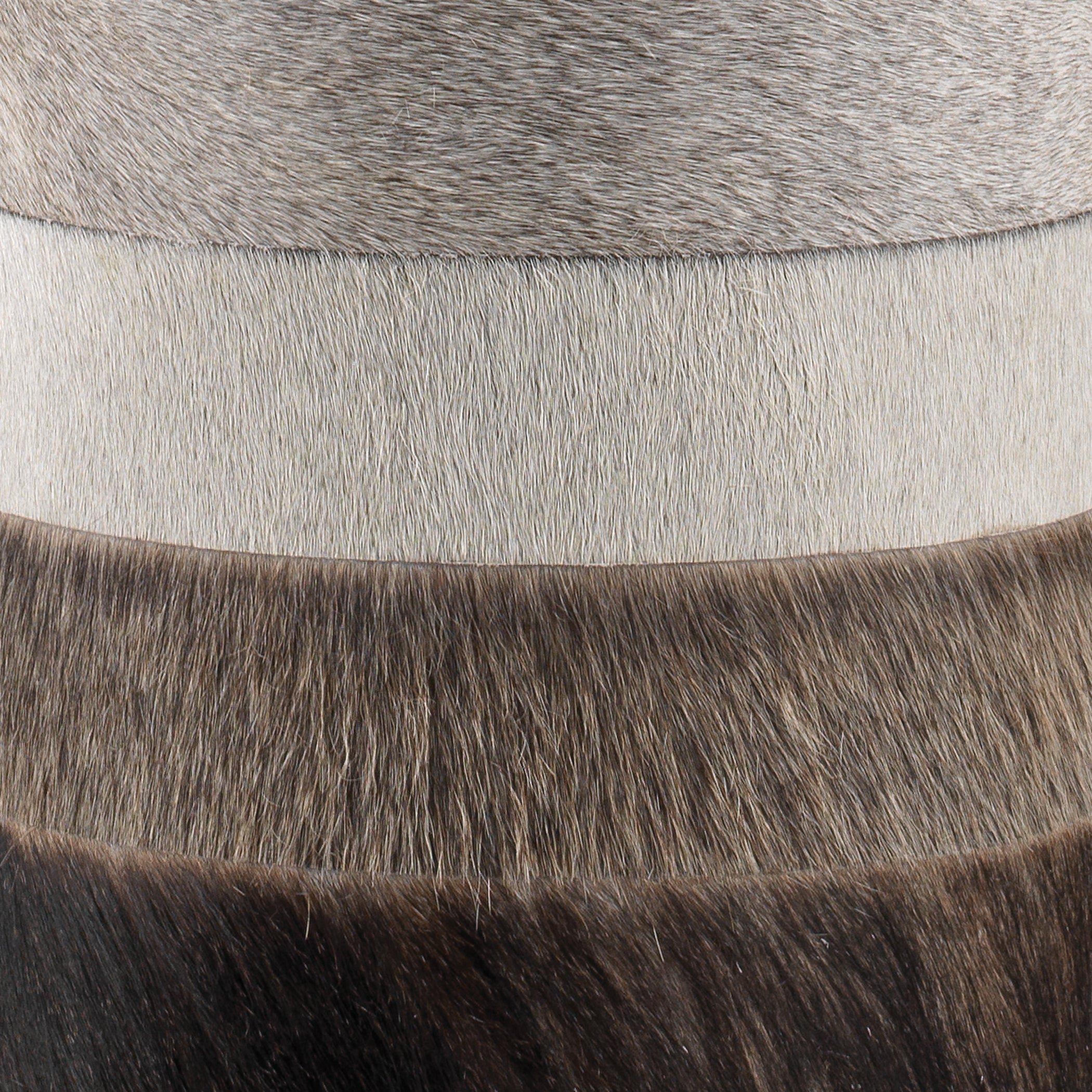 Winslow Hide Table Lamp with Linen Shade, Grey and White by Jamie Young