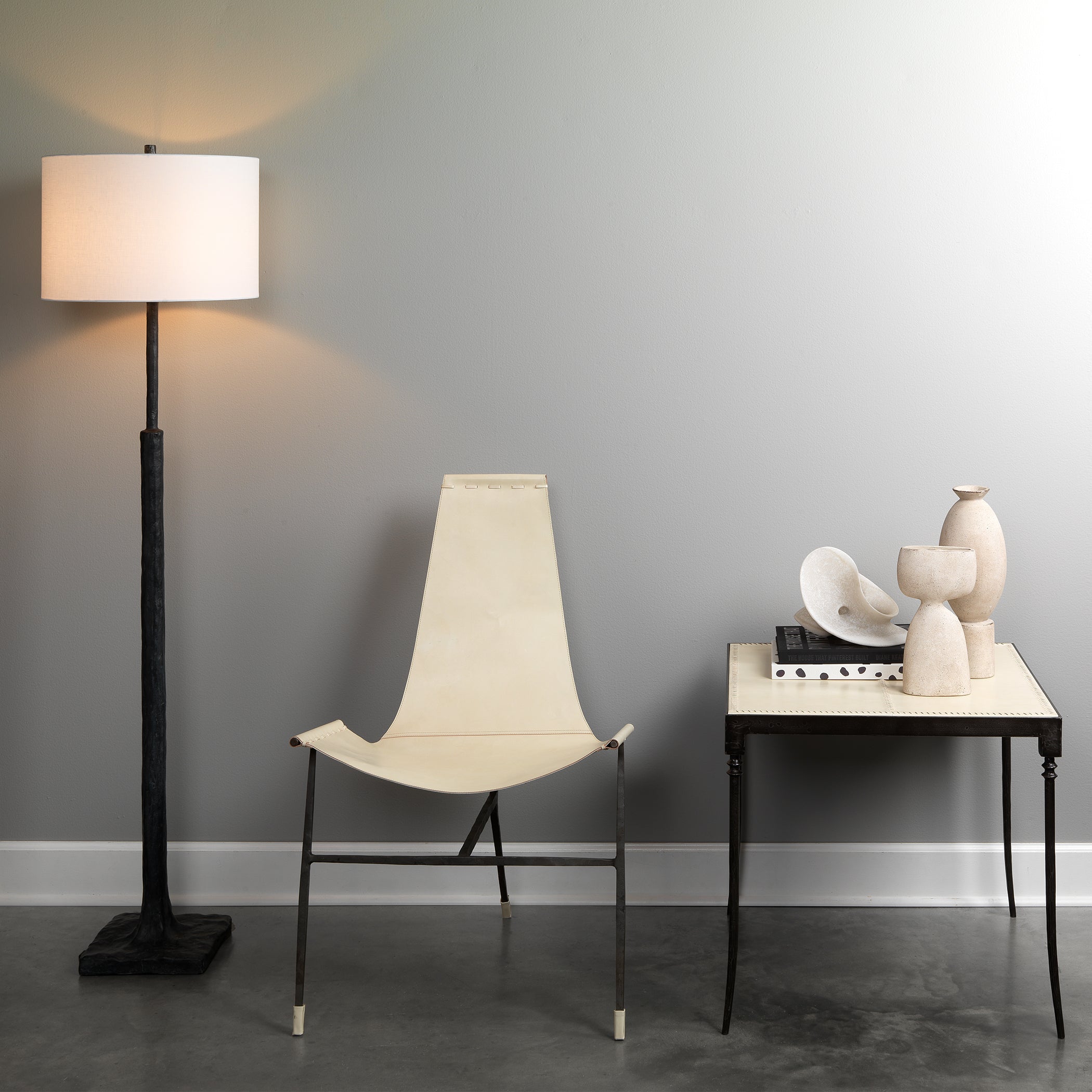 Abilene Leather Lounge Chair by Jamie Young