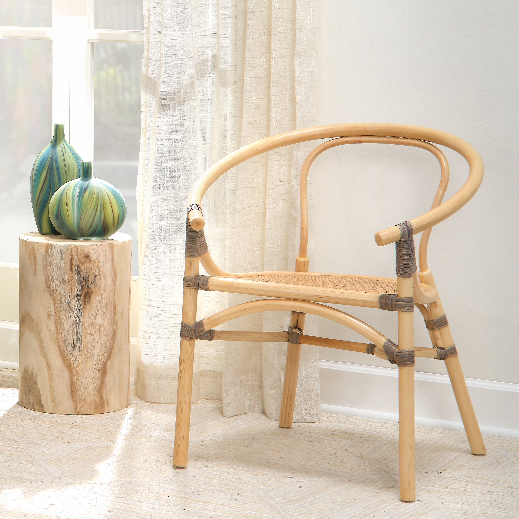 Agave Wood Side Table by Jamie Young