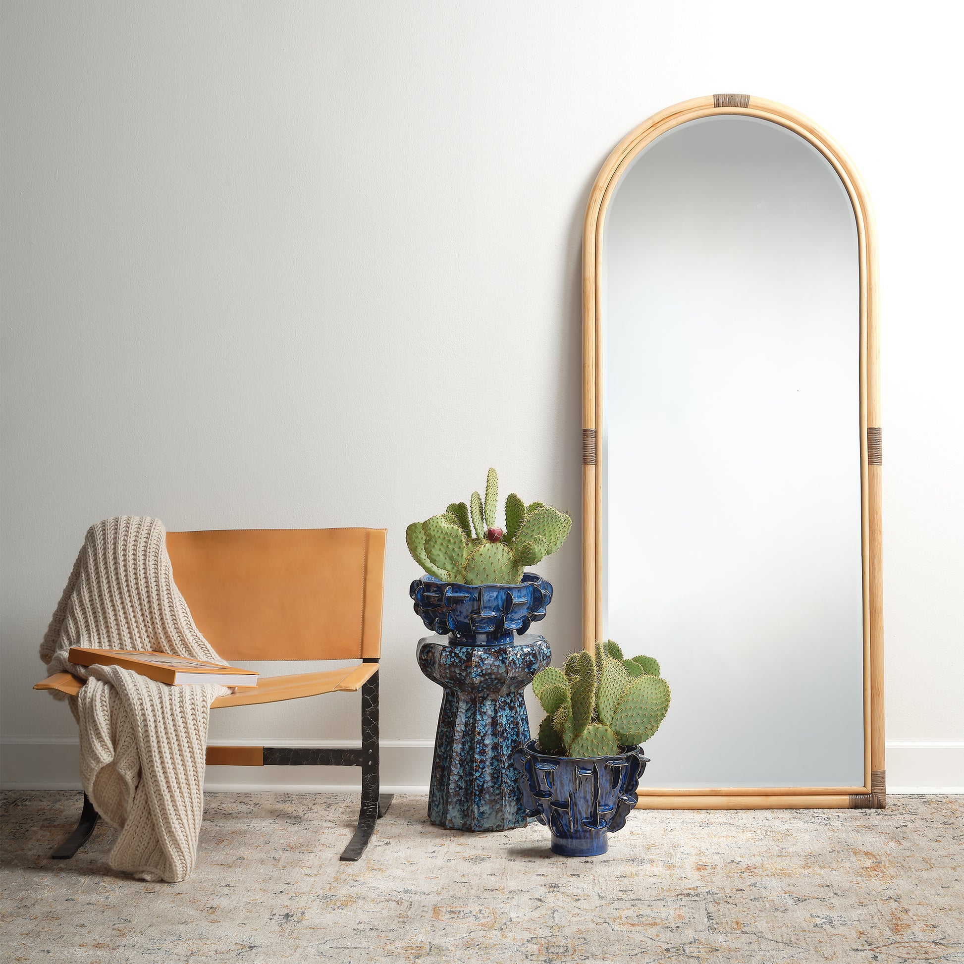 Alessa Leather Sling Chair by Jamie Young