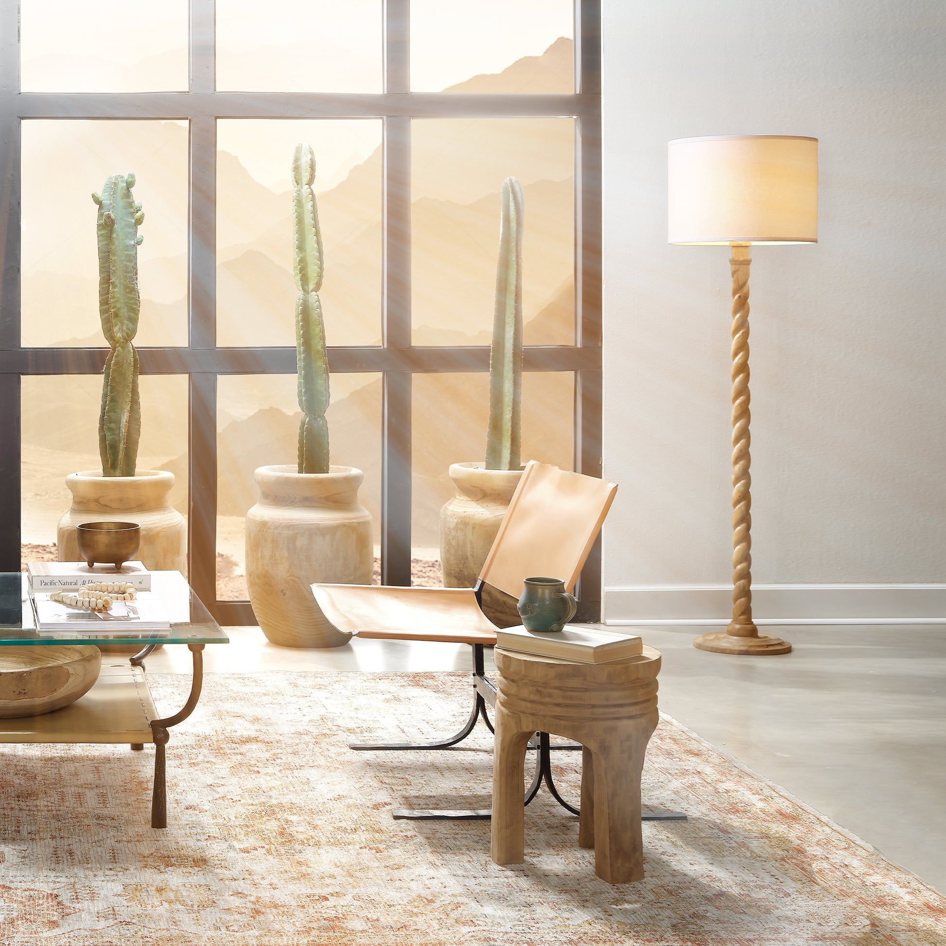 Alessa Leather Sling Chair by Jamie Young
