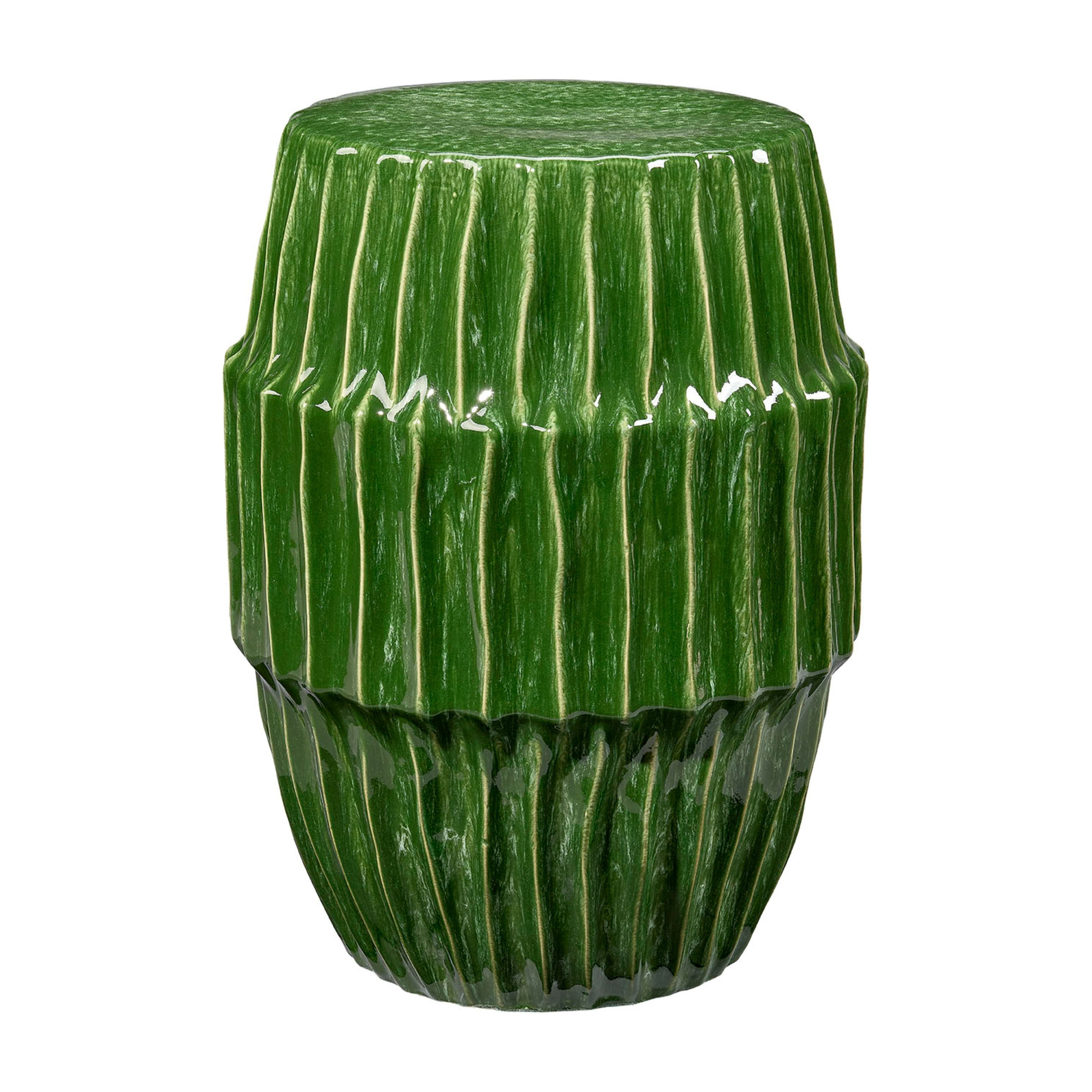 Algae Ceramic Indoor/Outdoor Side Table Green by Jamie Young
