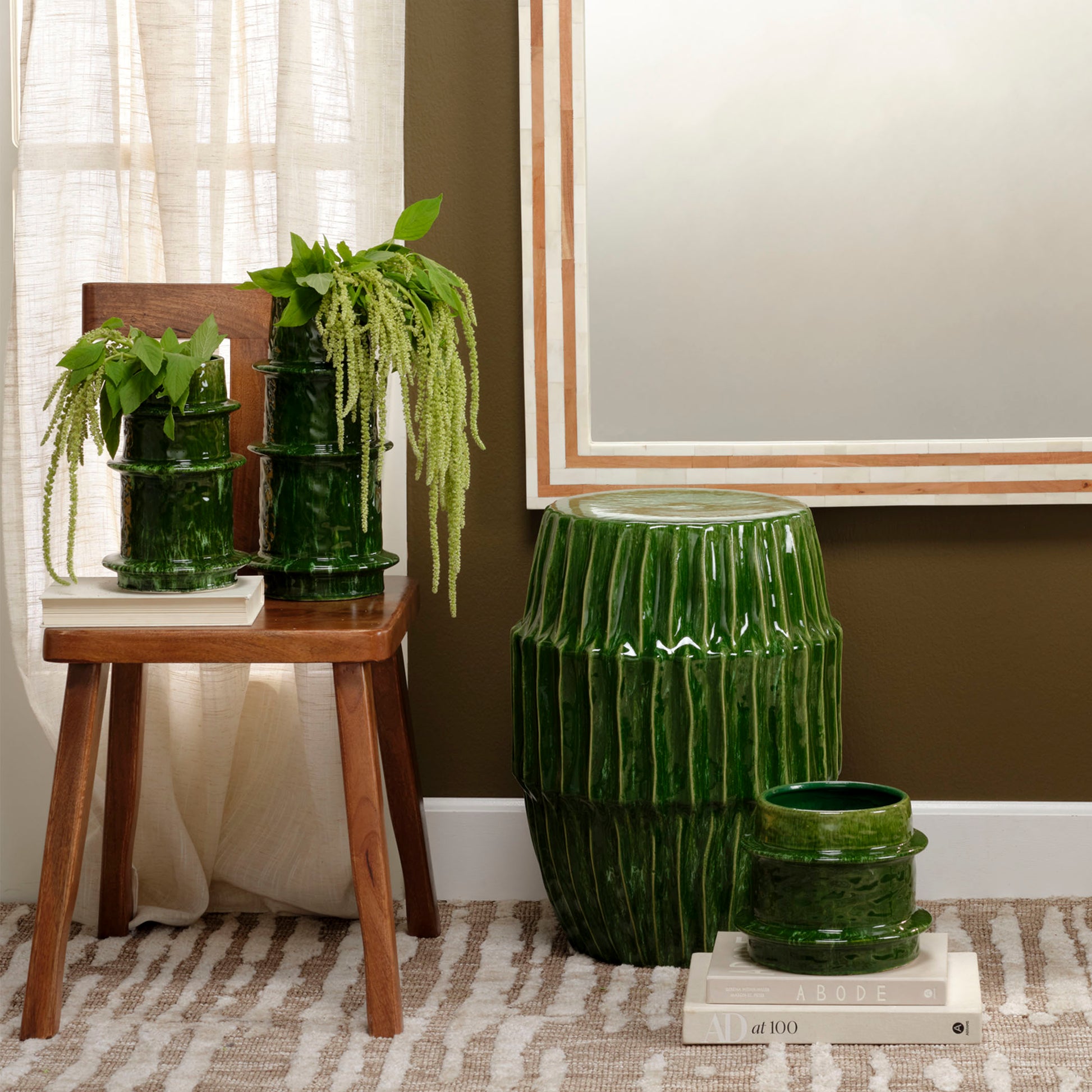 Algae Ceramic Indoor/Outdoor Side Table by Jamie Young