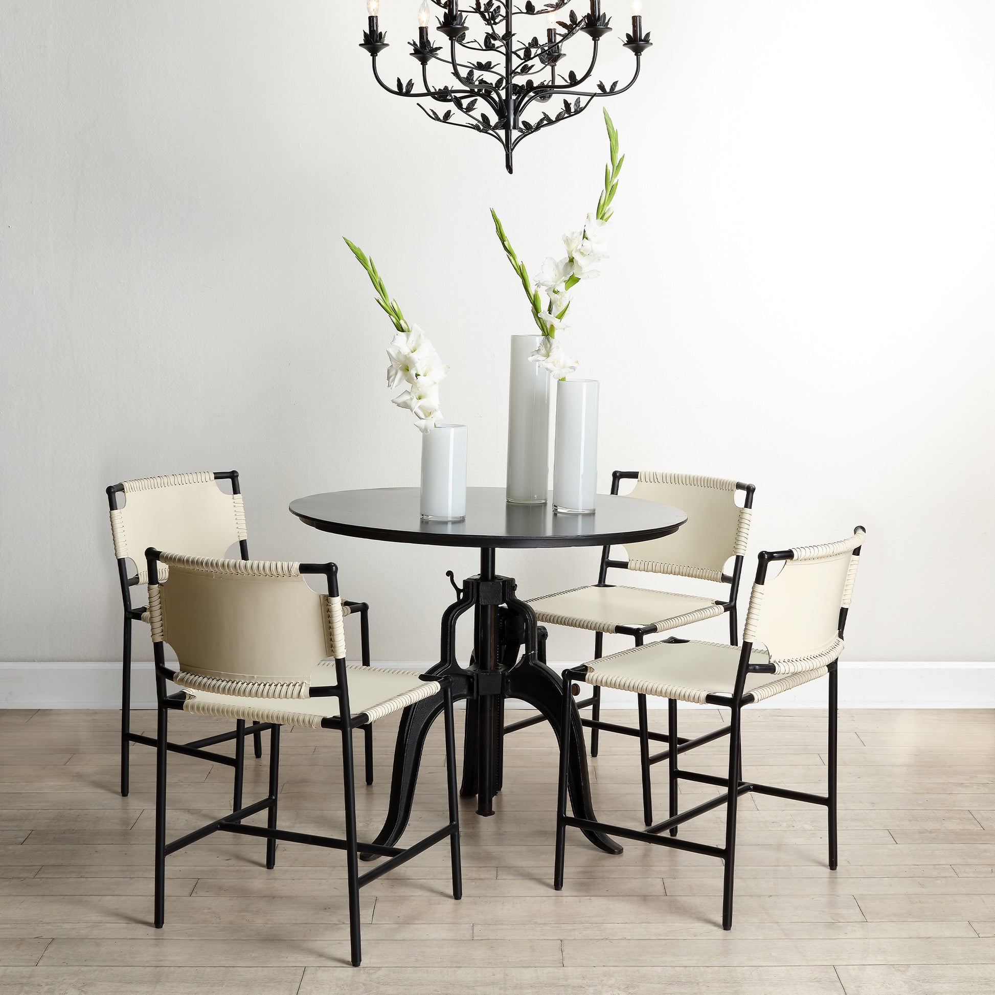 Americana Iron Crank Table, Gun Metal by Jamie Young