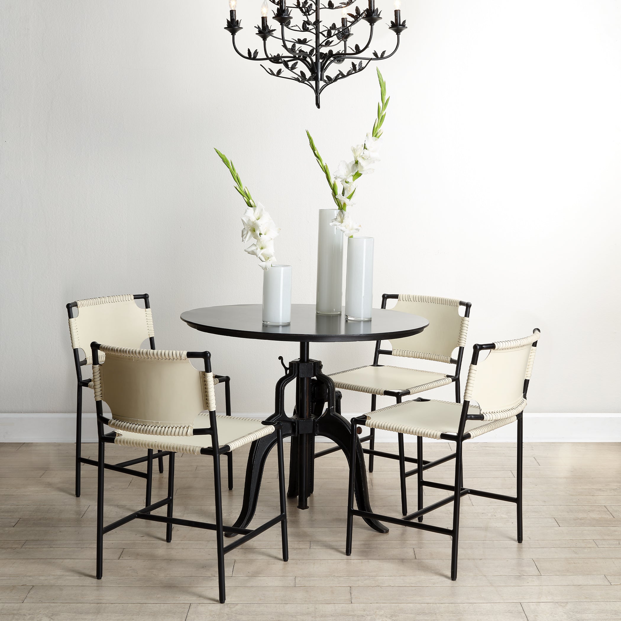 Americana Iron Crank Table, Gun Metal by Jamie Young
