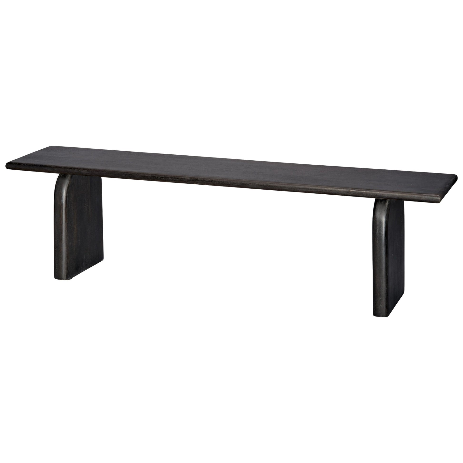 Arc Mango Wood Bench Black by Jamie Young