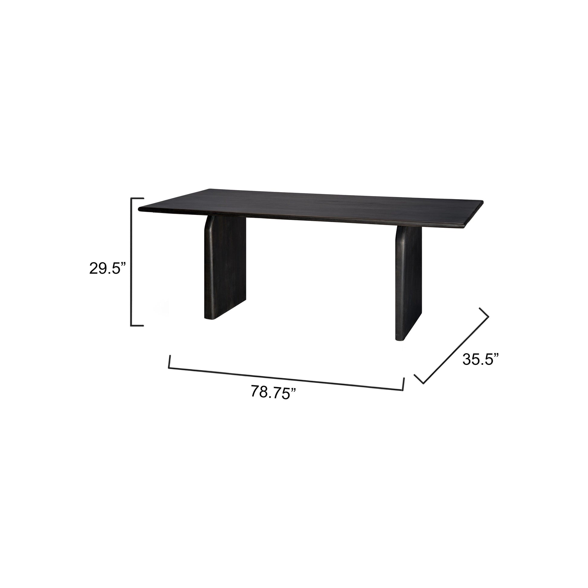 Arc Mango Wood Dining Table by Jamie Young