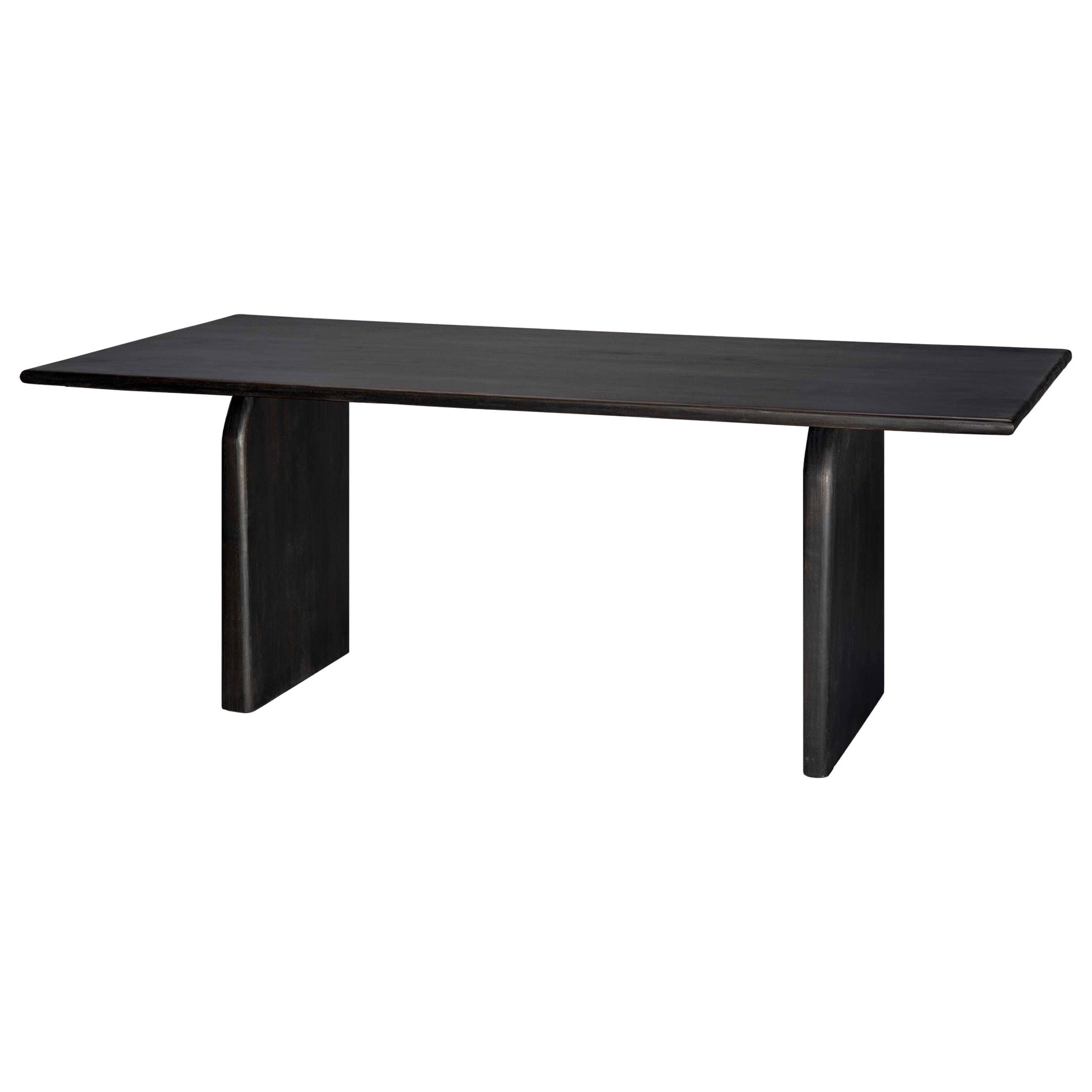 Arc Mango Wood Dining Table Black by Jamie Young