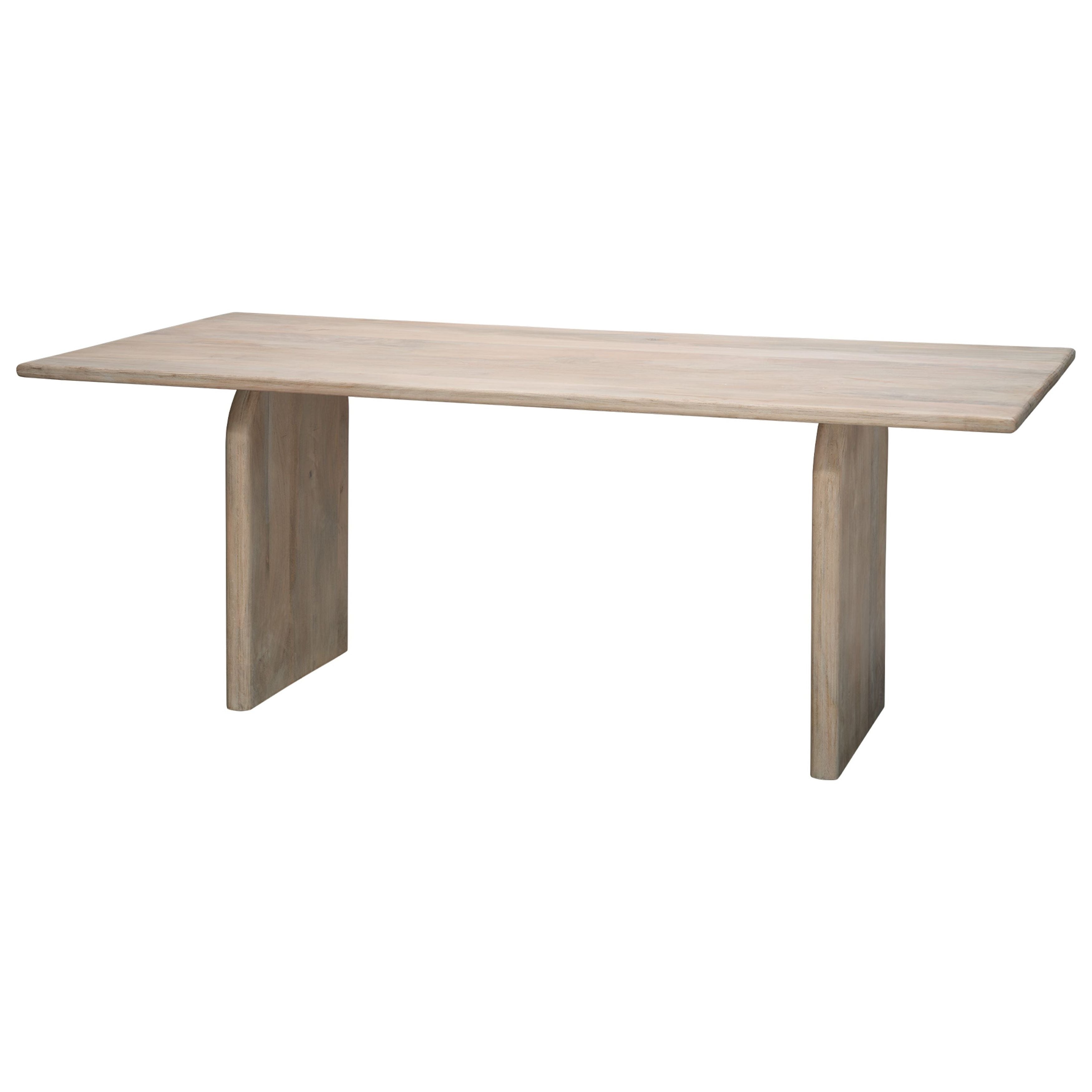 Arc Mango Wood Dining Table Light Bleach by Jamie Young