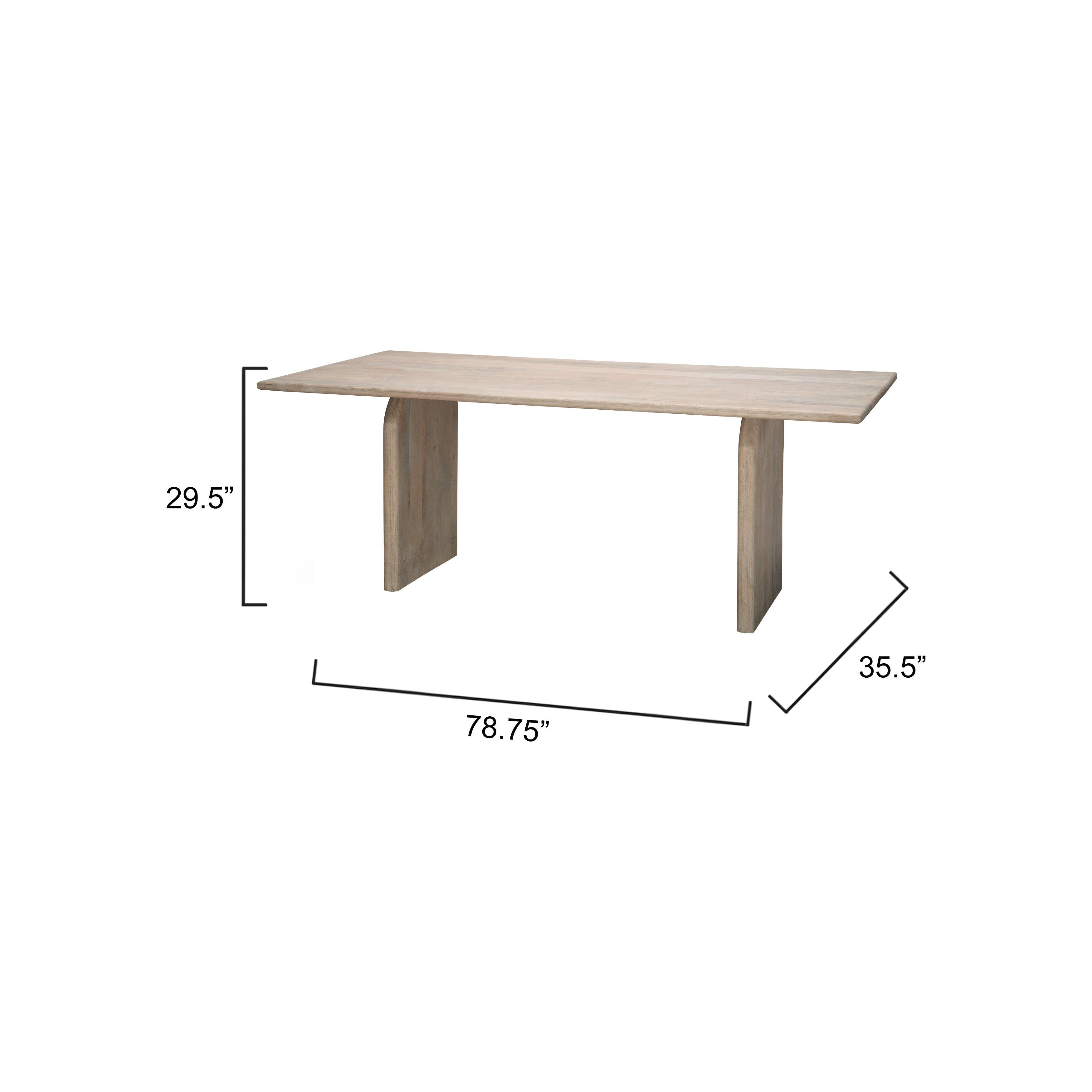 Arc Mango Wood Dining Table by Jamie Young