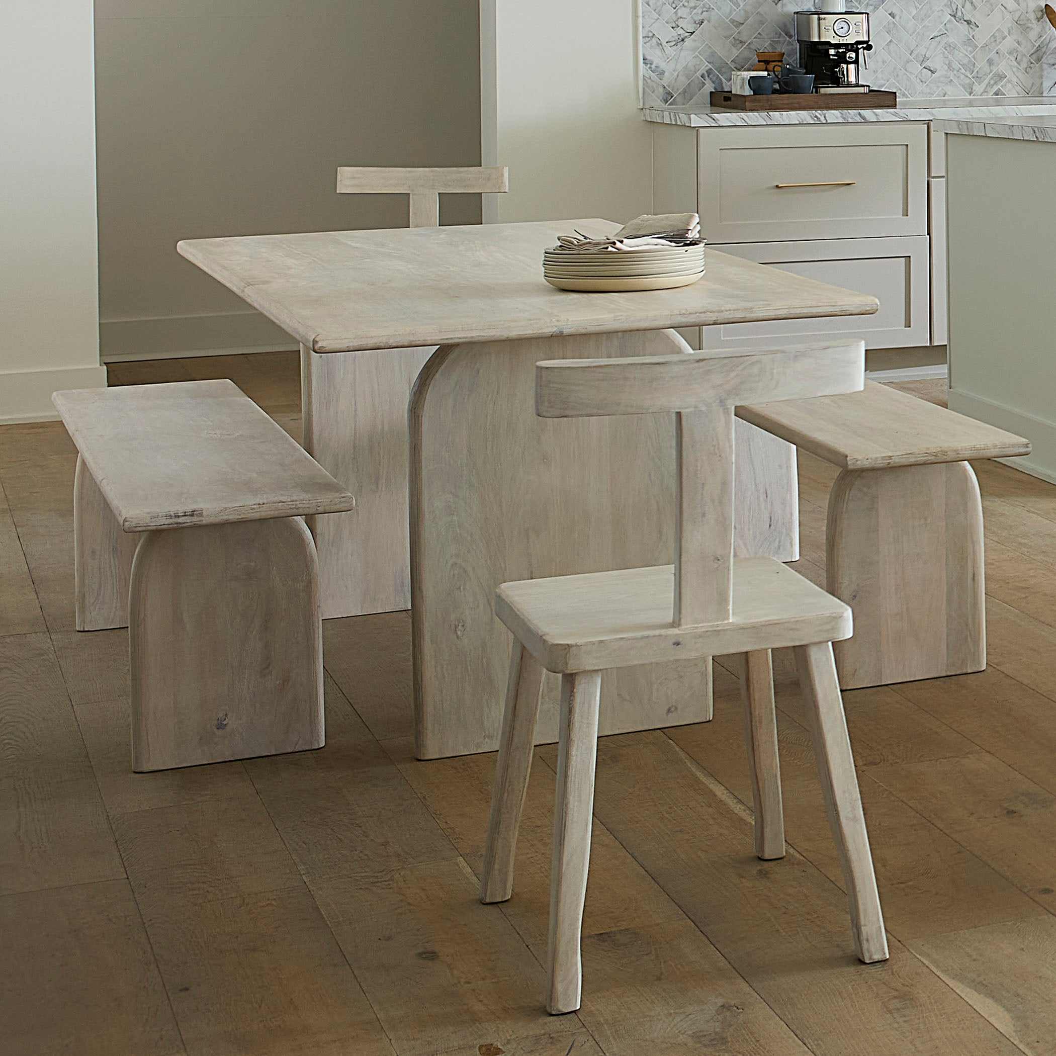 Arc Mango Wood Dining Table by Jamie Young