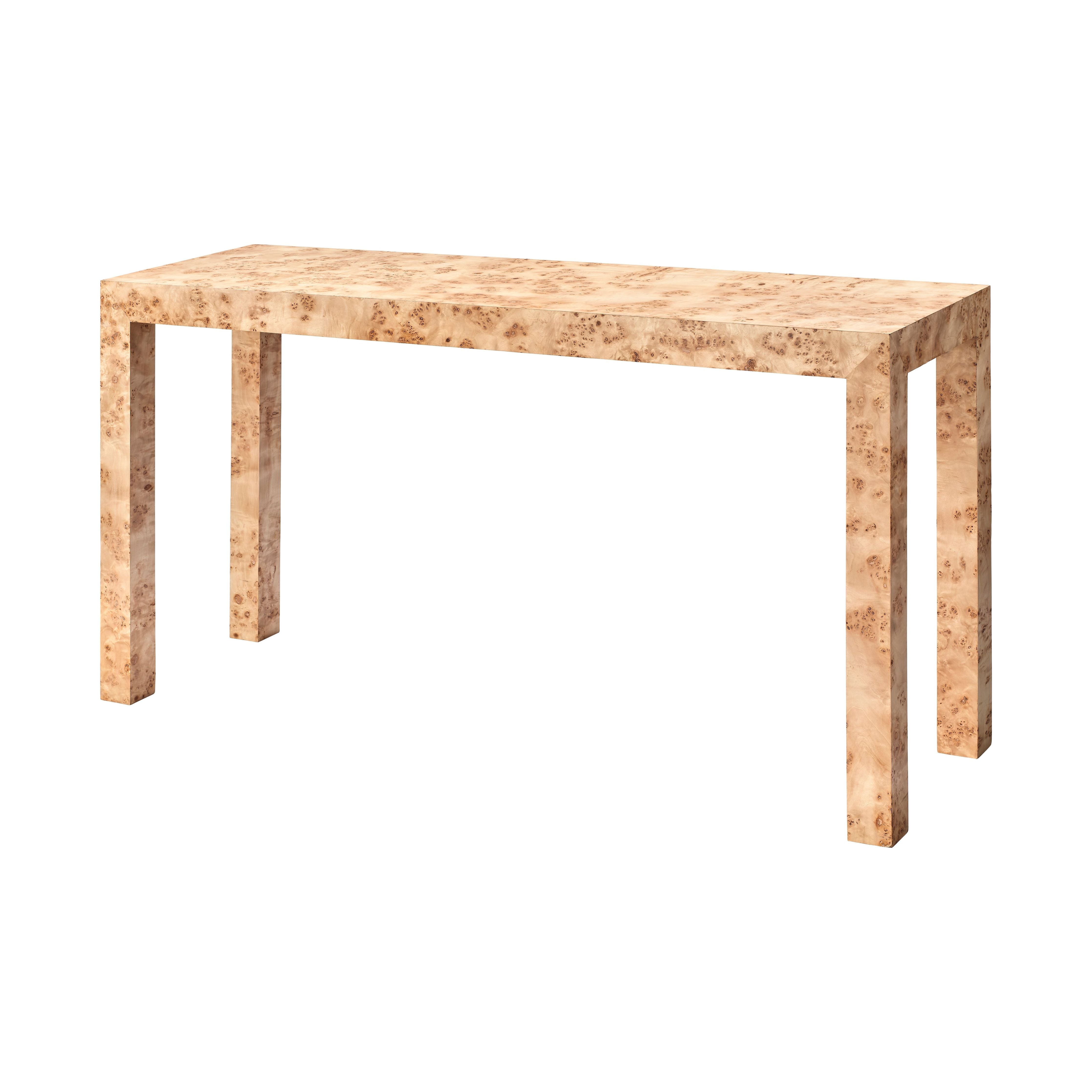 Archer Burl Wood Console by Jamie Young