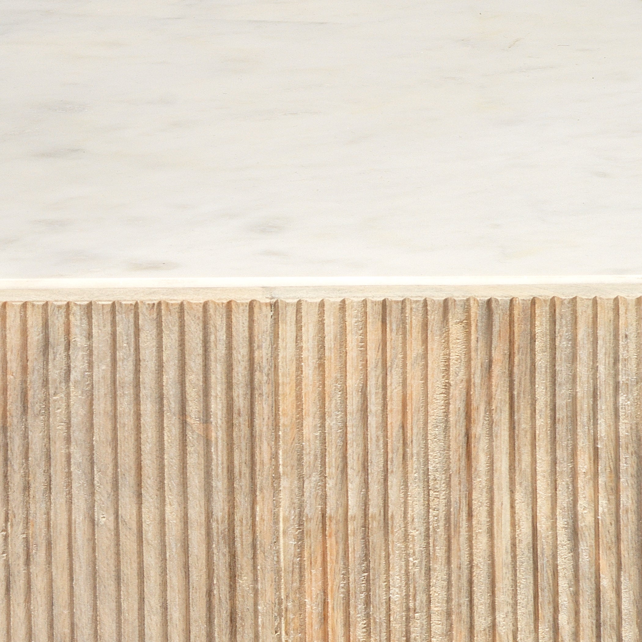Argan Wood Hexagon Table by Jamie Young