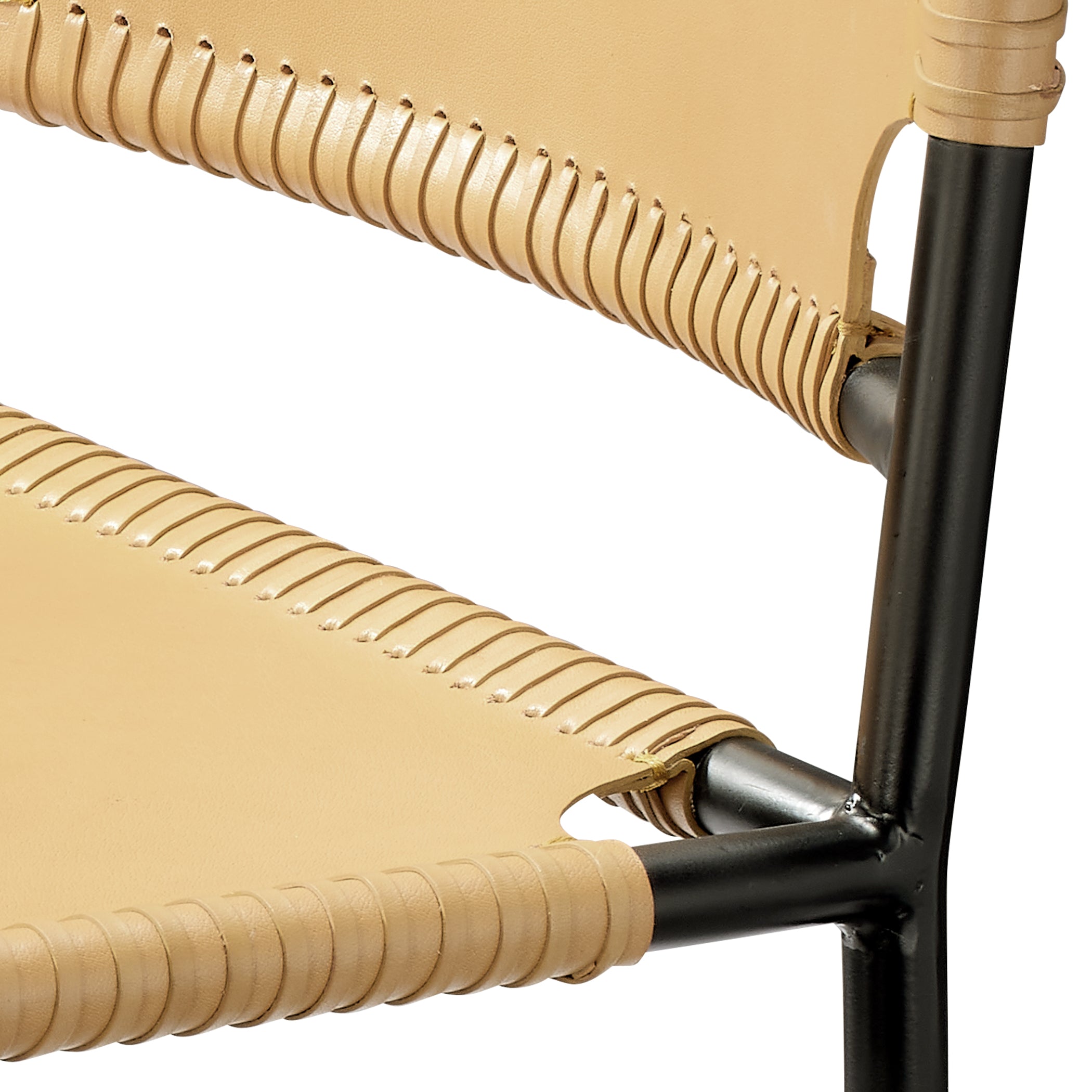 Asher Leather Bar Stool by Jamie Young