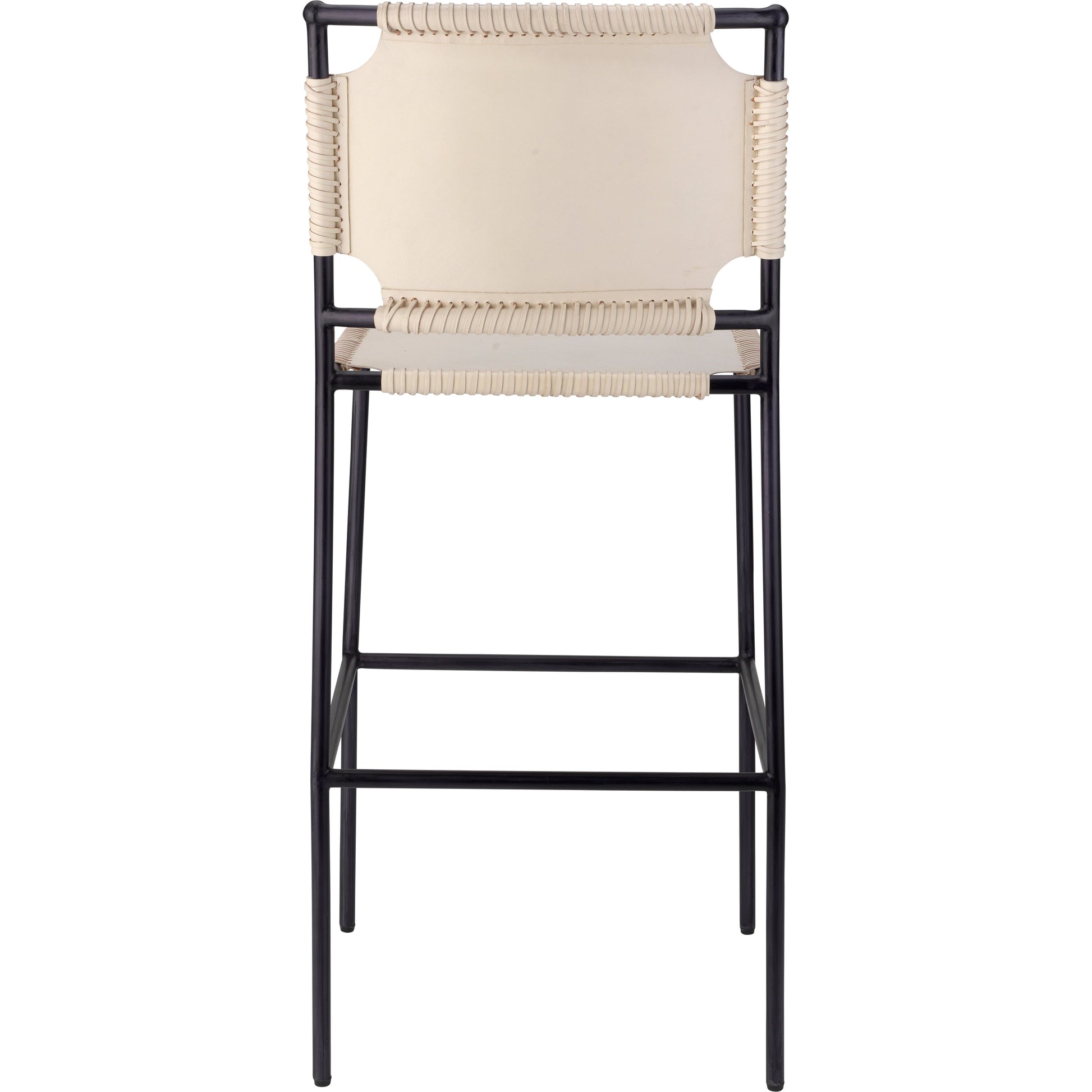 Asher Leather Bar Stool by Jamie Young