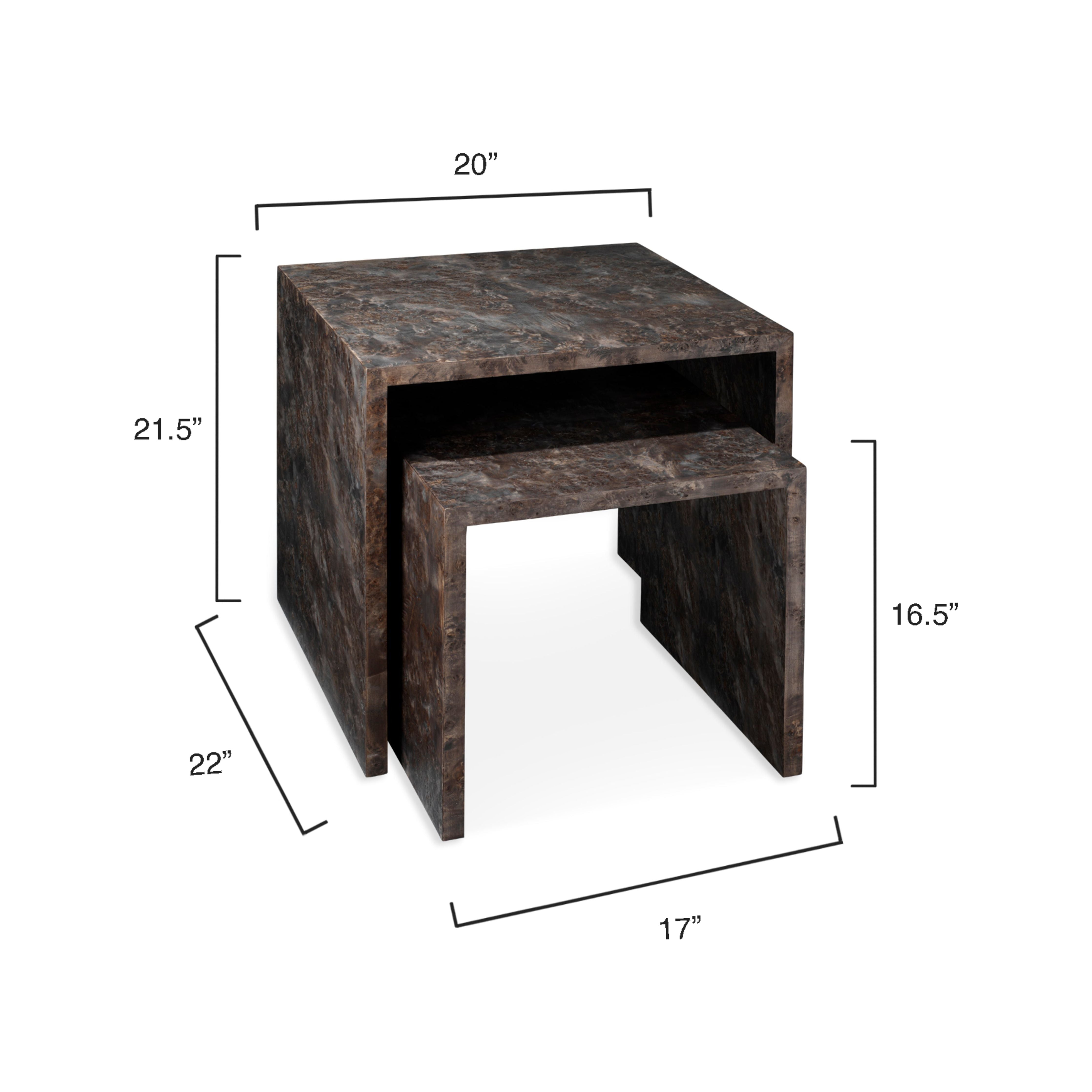 Bedford Wood Set of 2 Nesting Tables by Jamie Young
