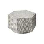 Brando Mother of Pearl Hexagon Coffee Table by Jamie Young