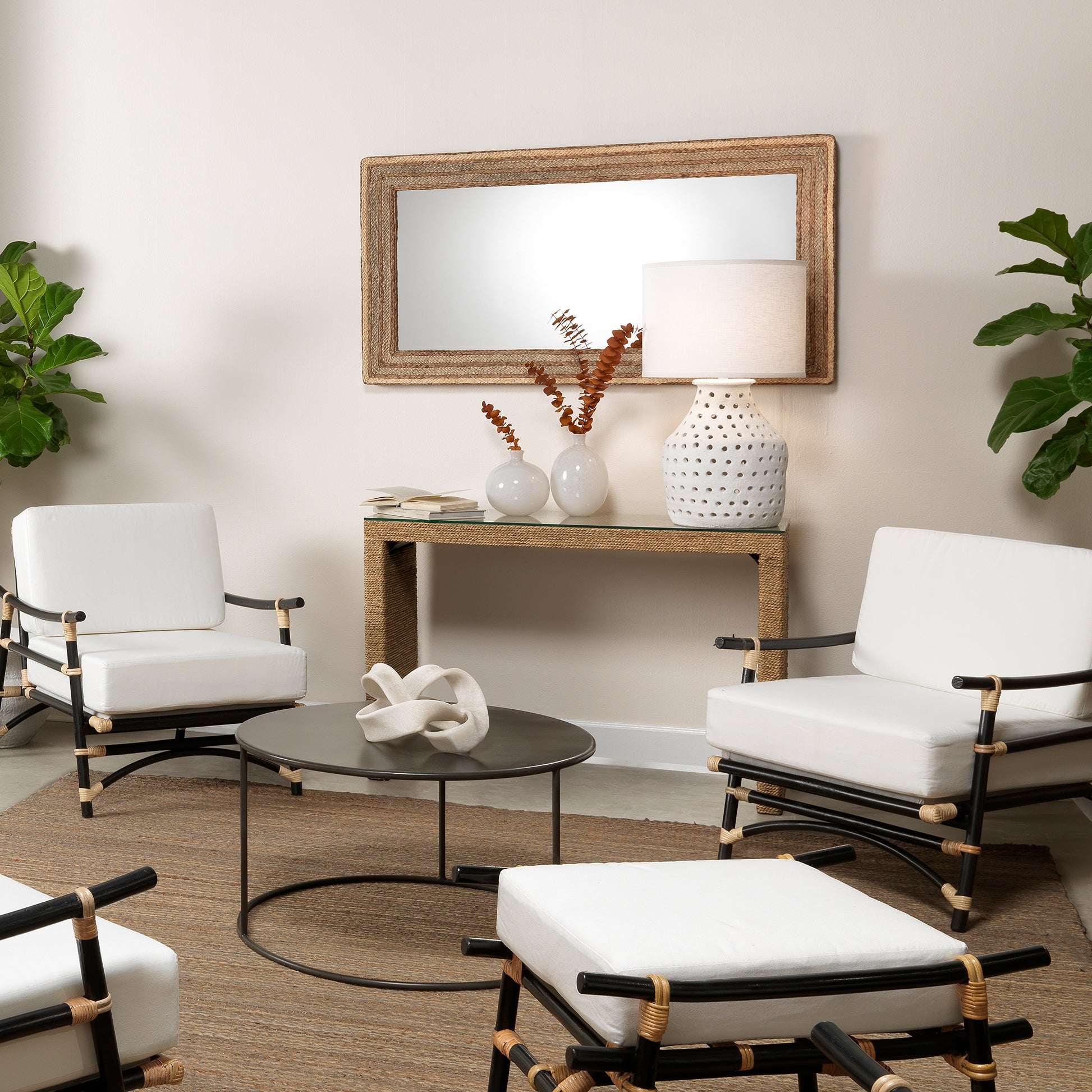 Captain Seagrass Console Table by Jamie Young