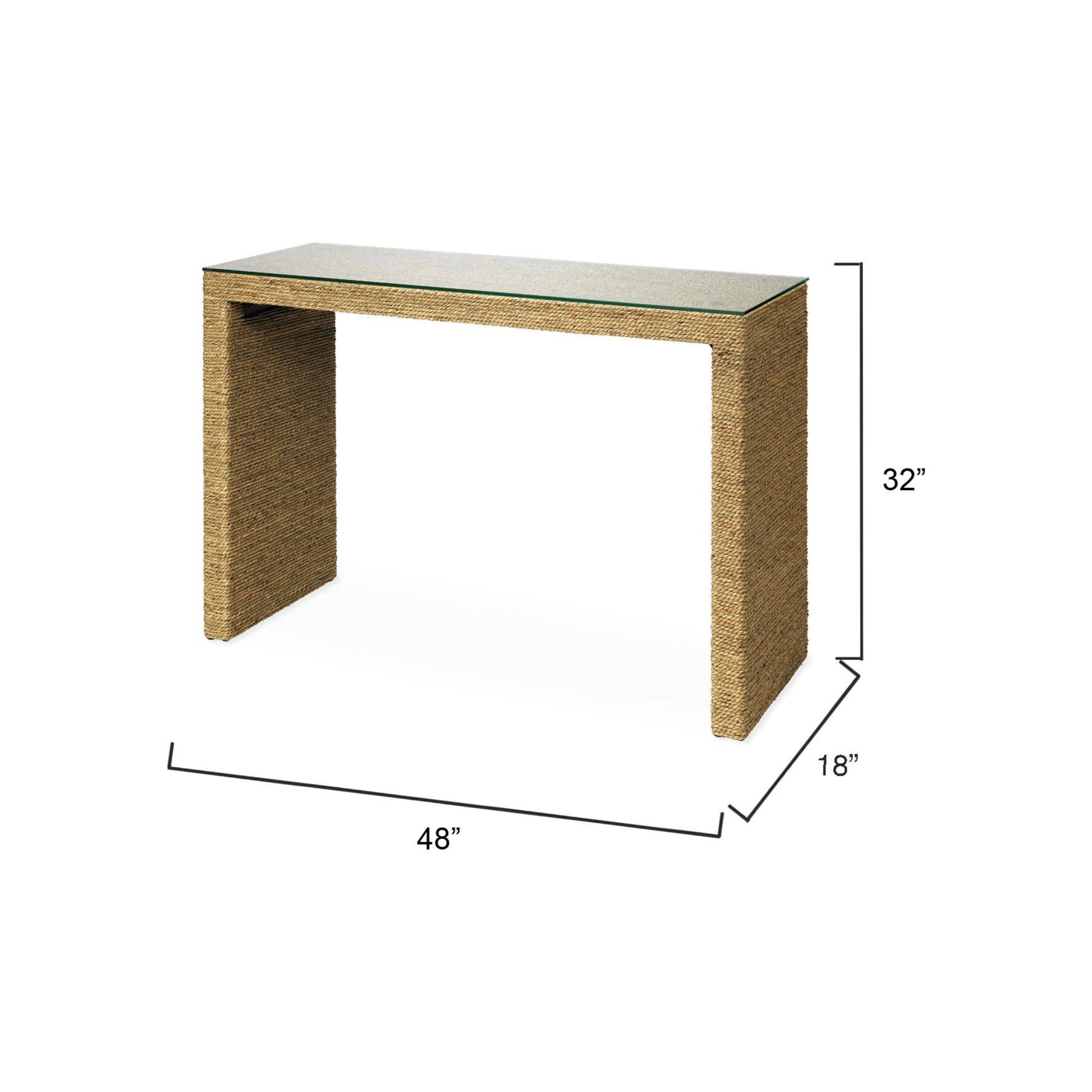 Captain Seagrass Console Table by Jamie Young