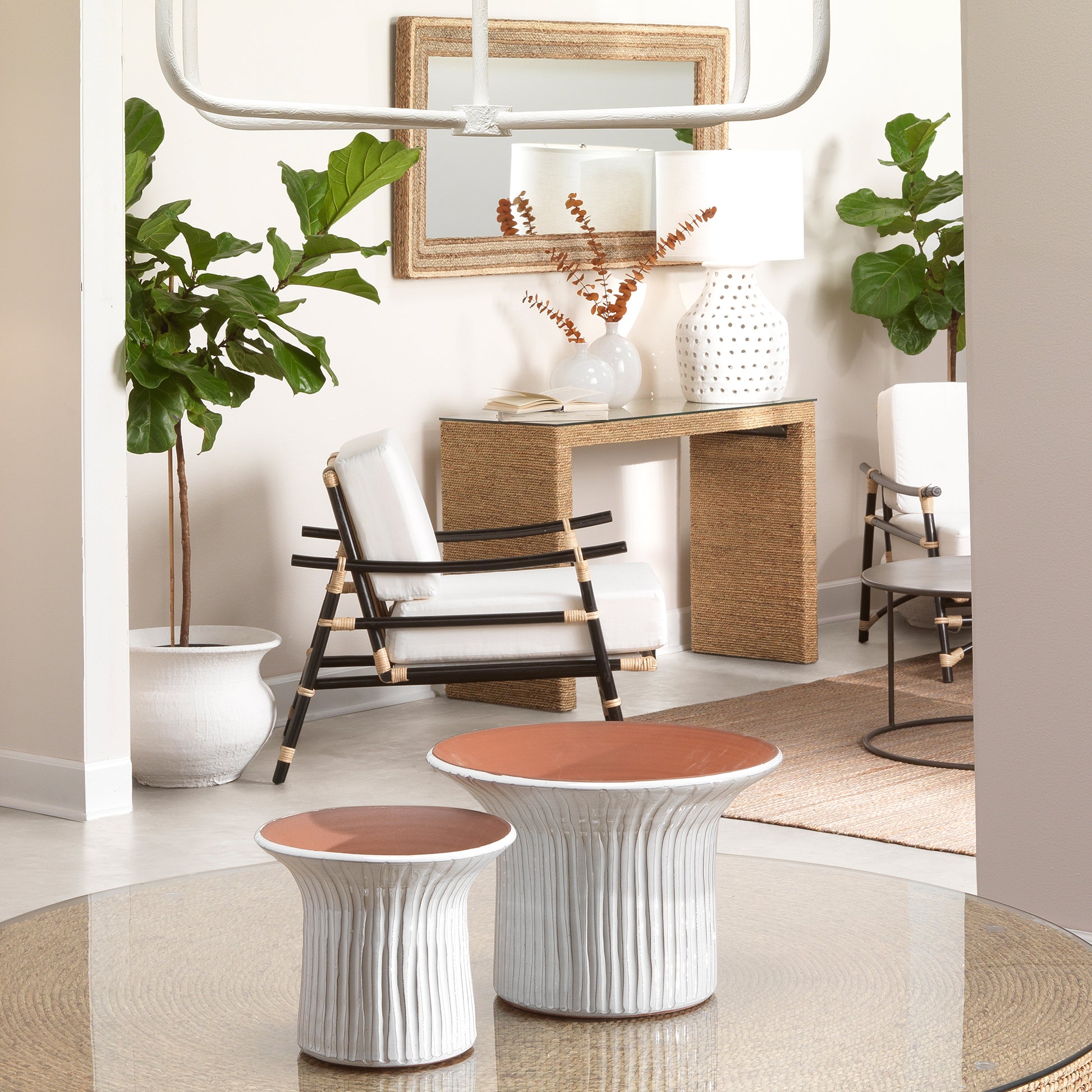 Captain Seagrass Console Table by Jamie Young