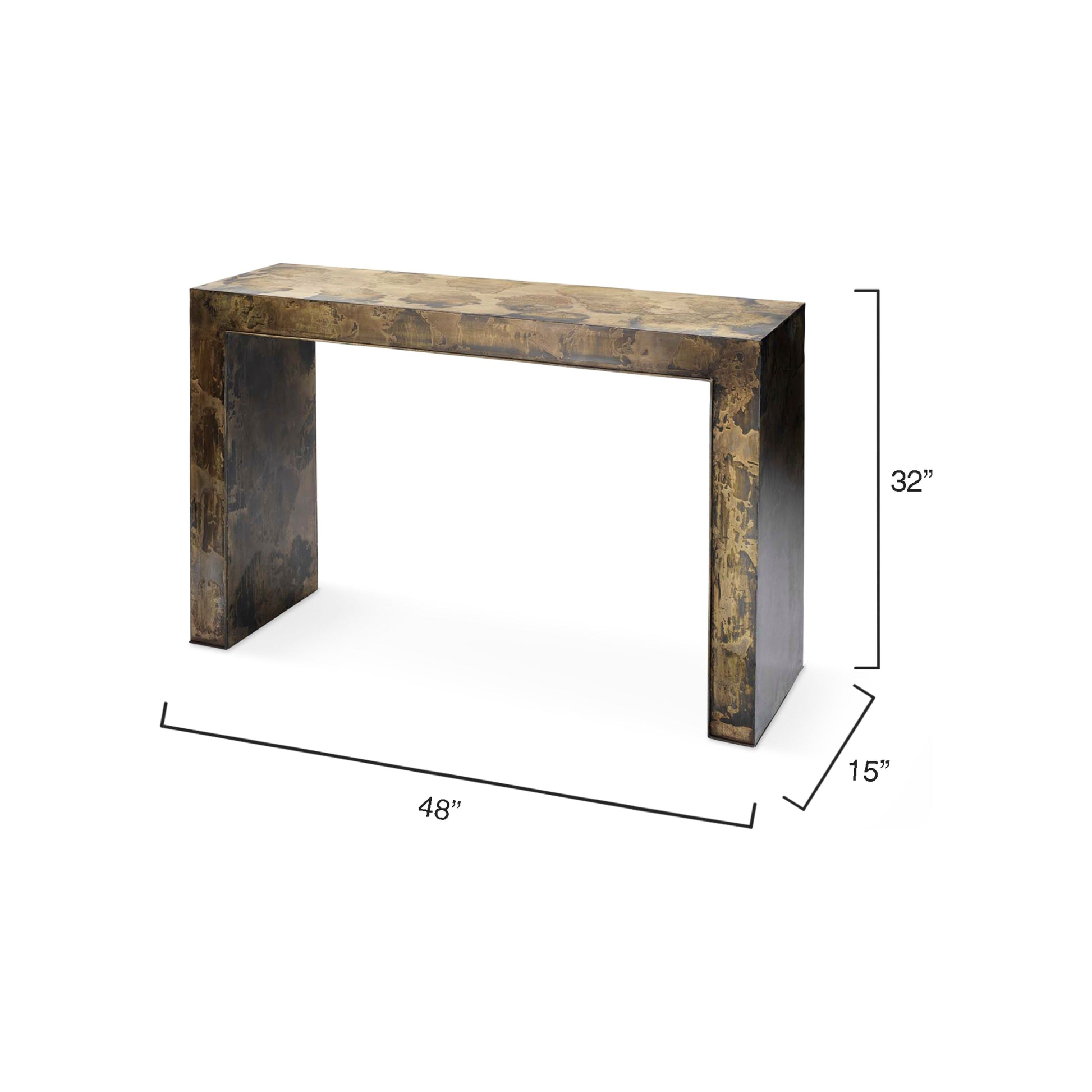 Charlemagne Acid Wash Console Table by Jamie Young