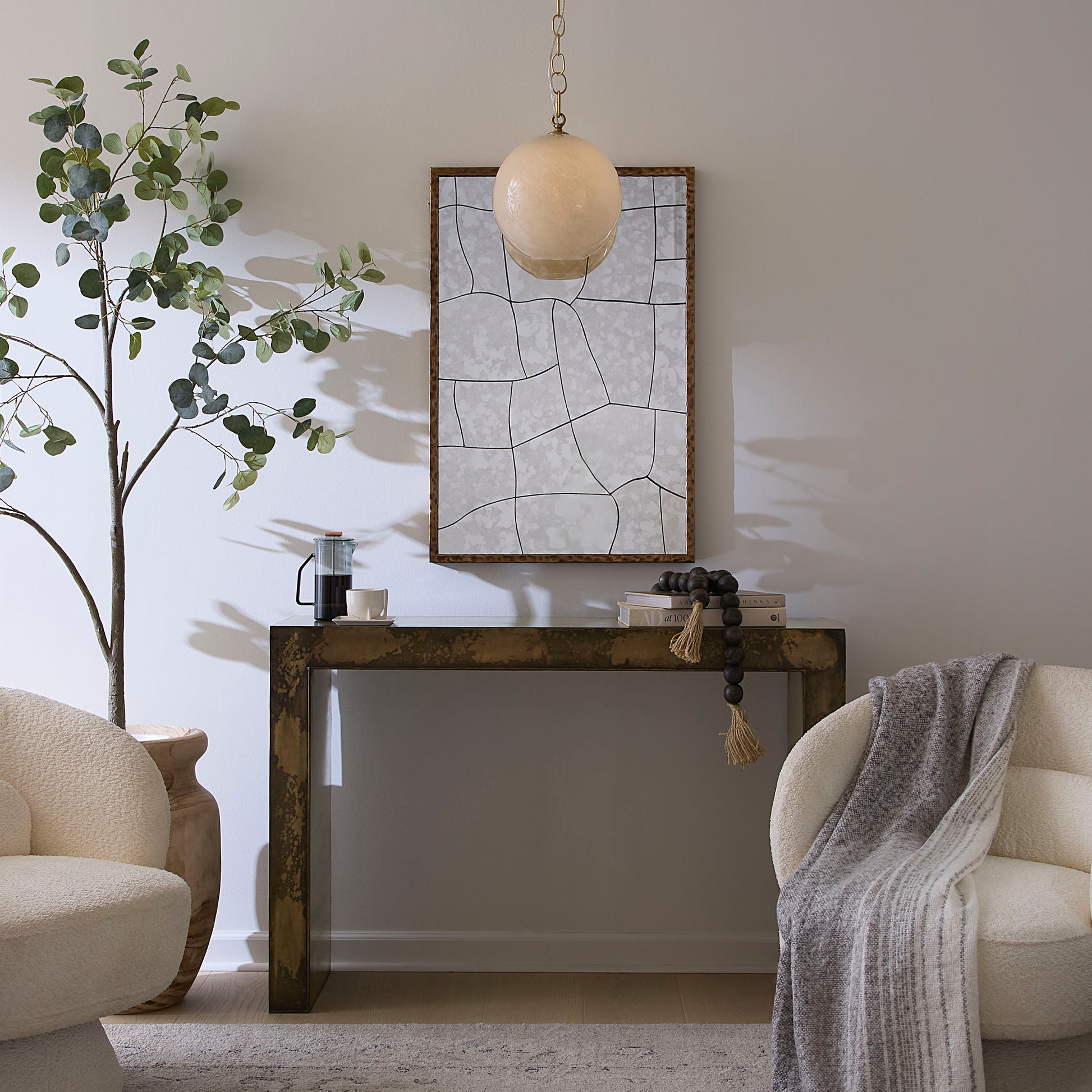 Charlemagne Acid Wash Console Table by Jamie Young