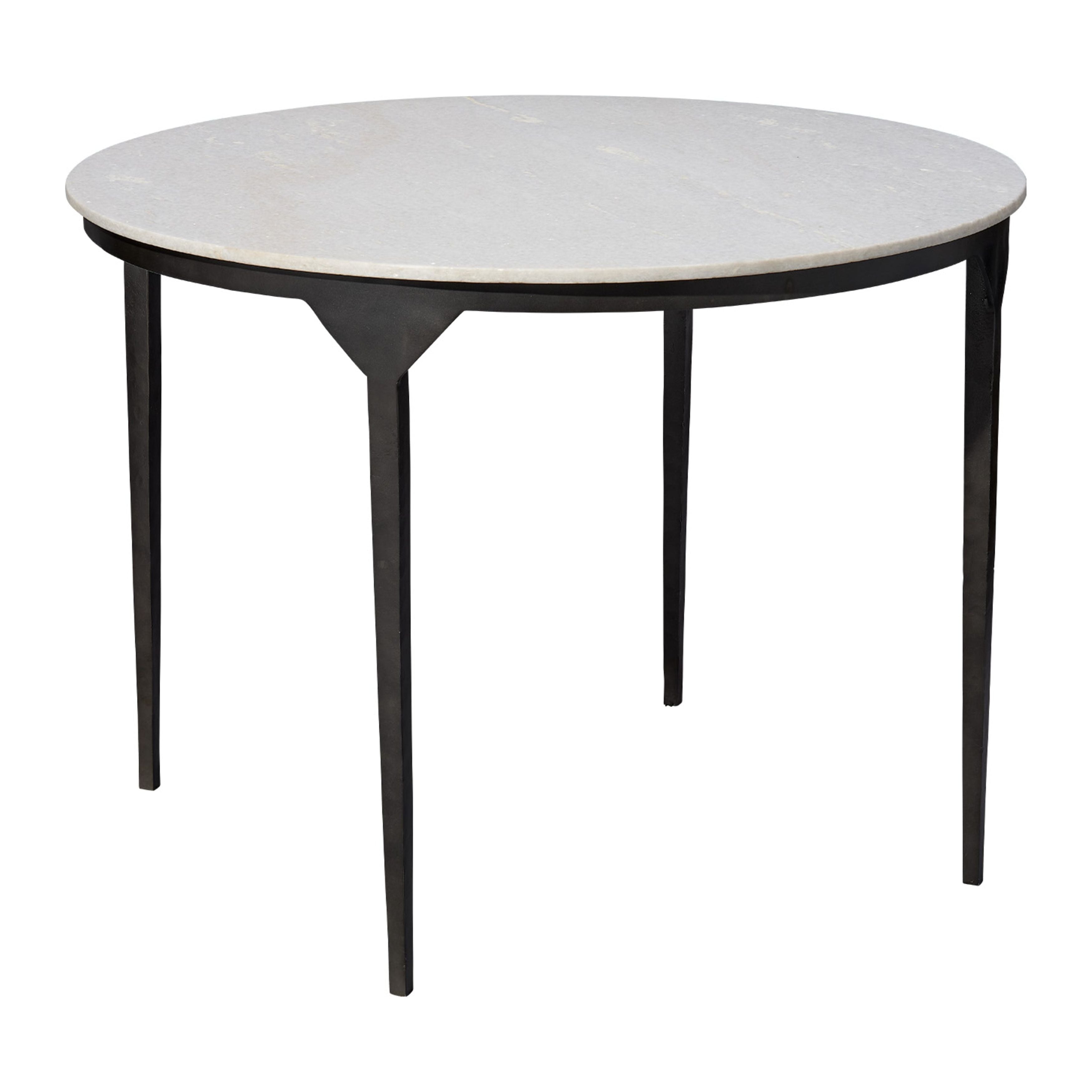 Dante Marble and Metal Dining Table