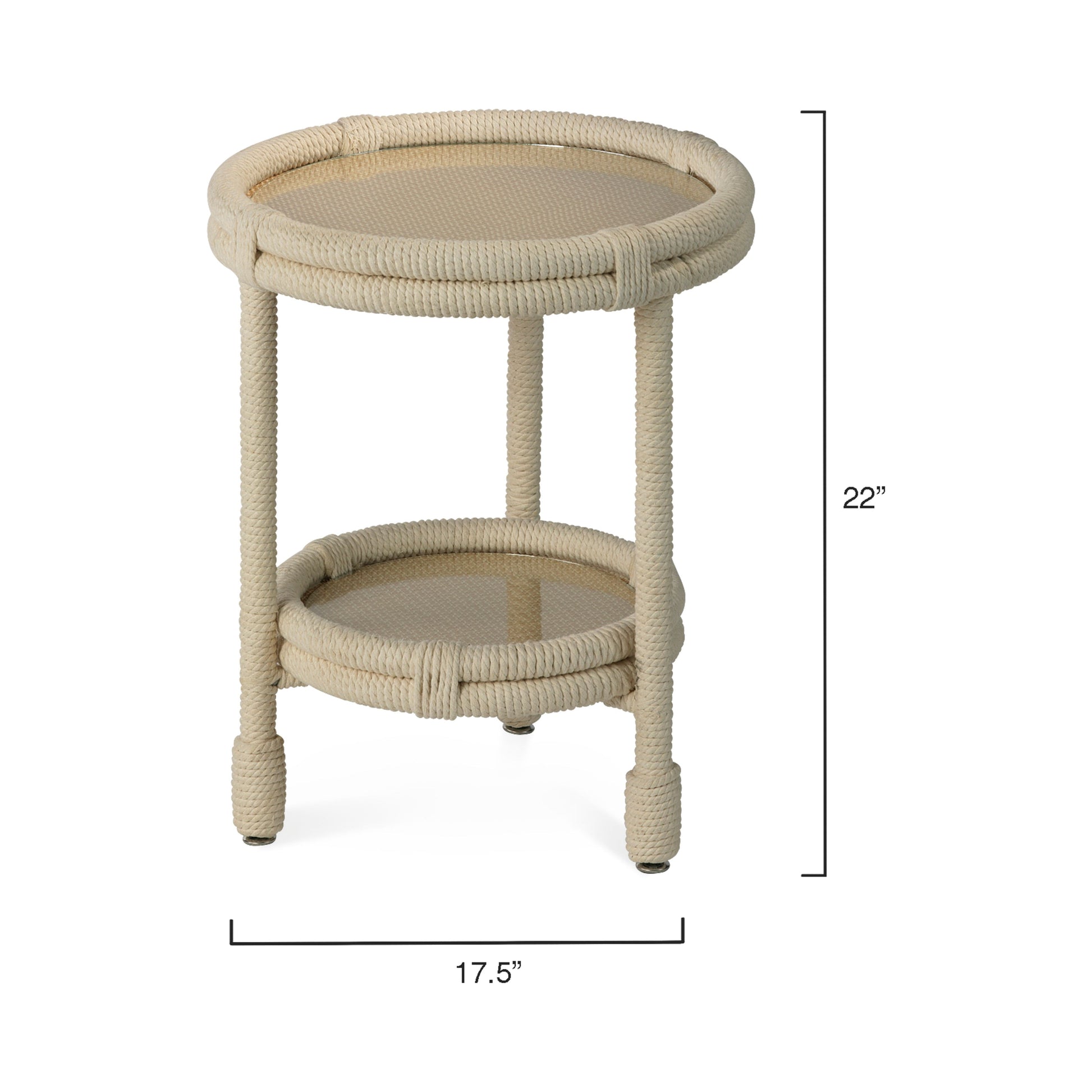 Delta Cotton Rope Side Table by Jamie Young