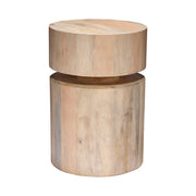 Dylan Wood Round Side Table by Jamie Young