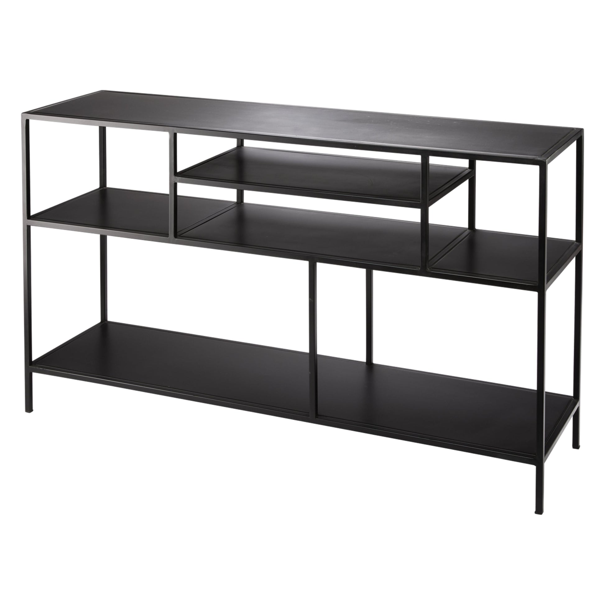 Element Shelved Console Iron Table by Jamie Young