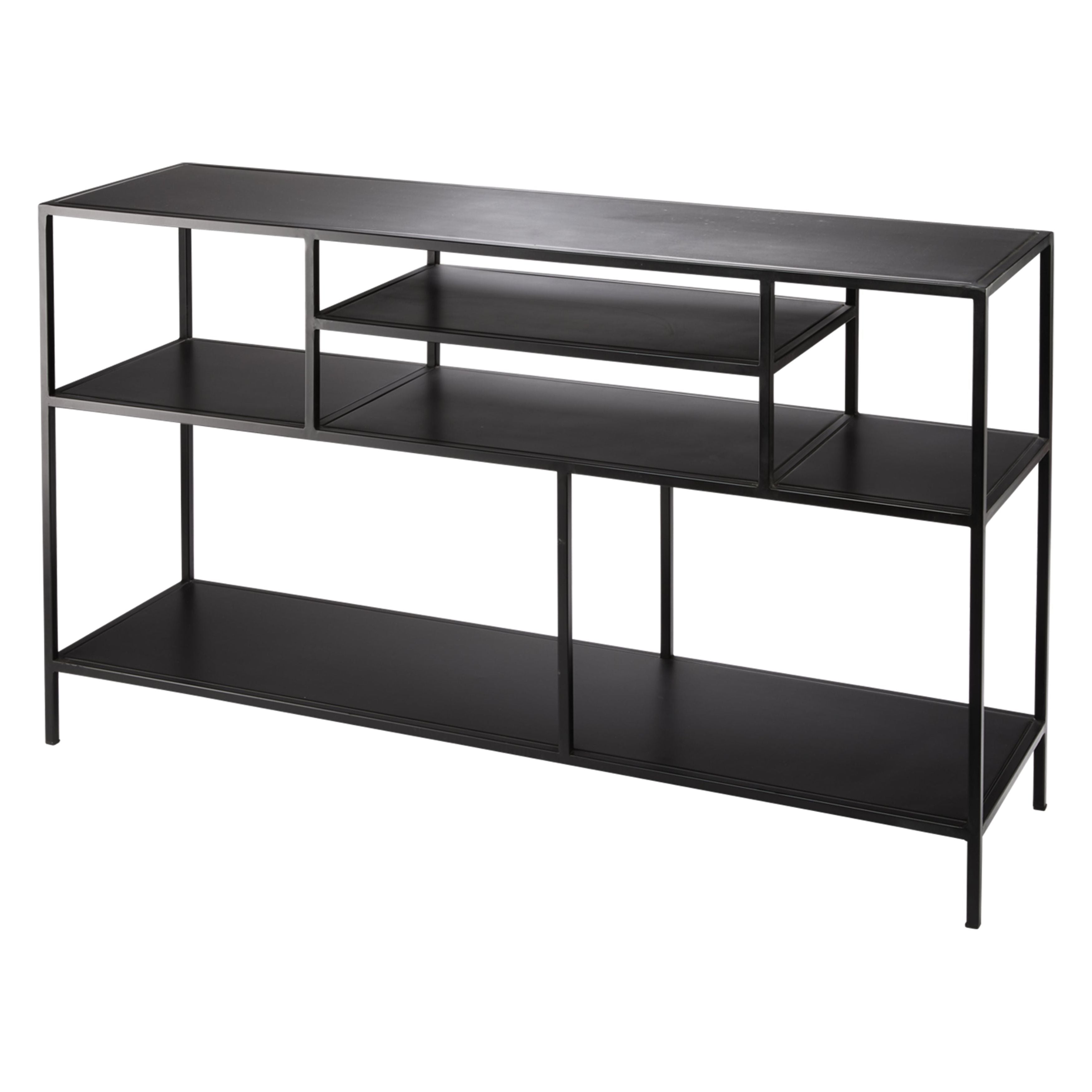 Element Shelved Console Iron Table by Jamie Young