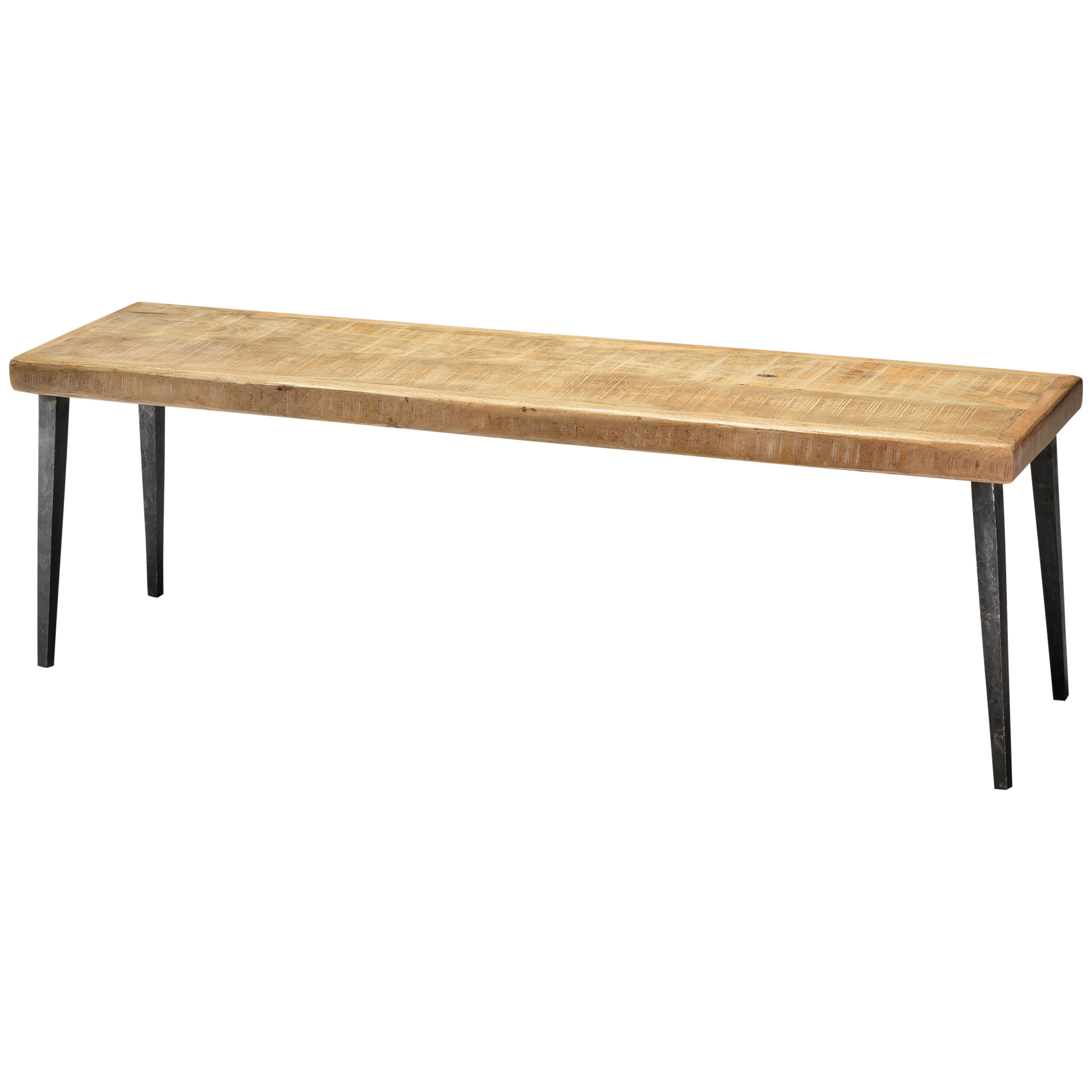 Farmhouse Wood Bench, Natural by Jamie Young