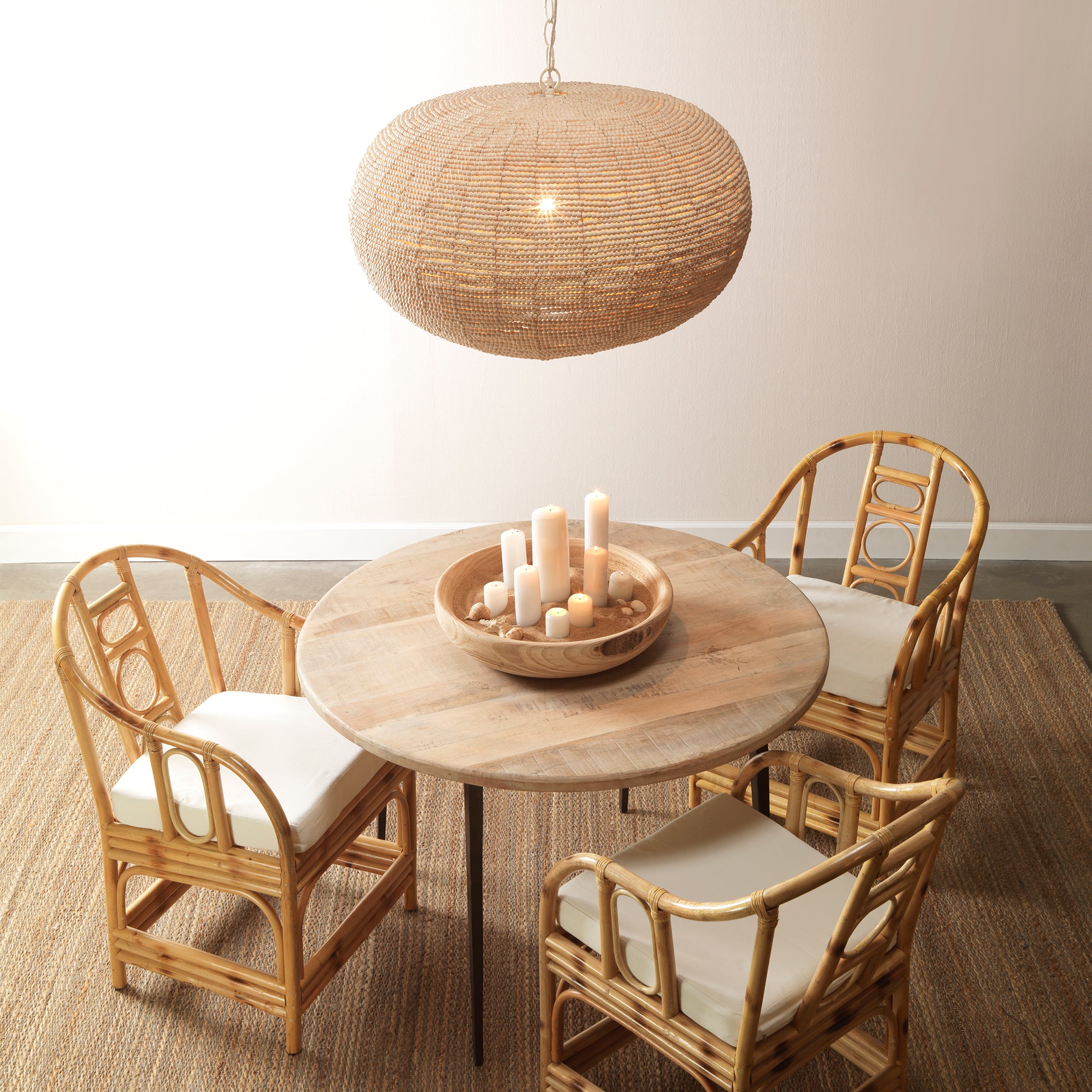 Farmhouse Wood Bistro Table, Natural