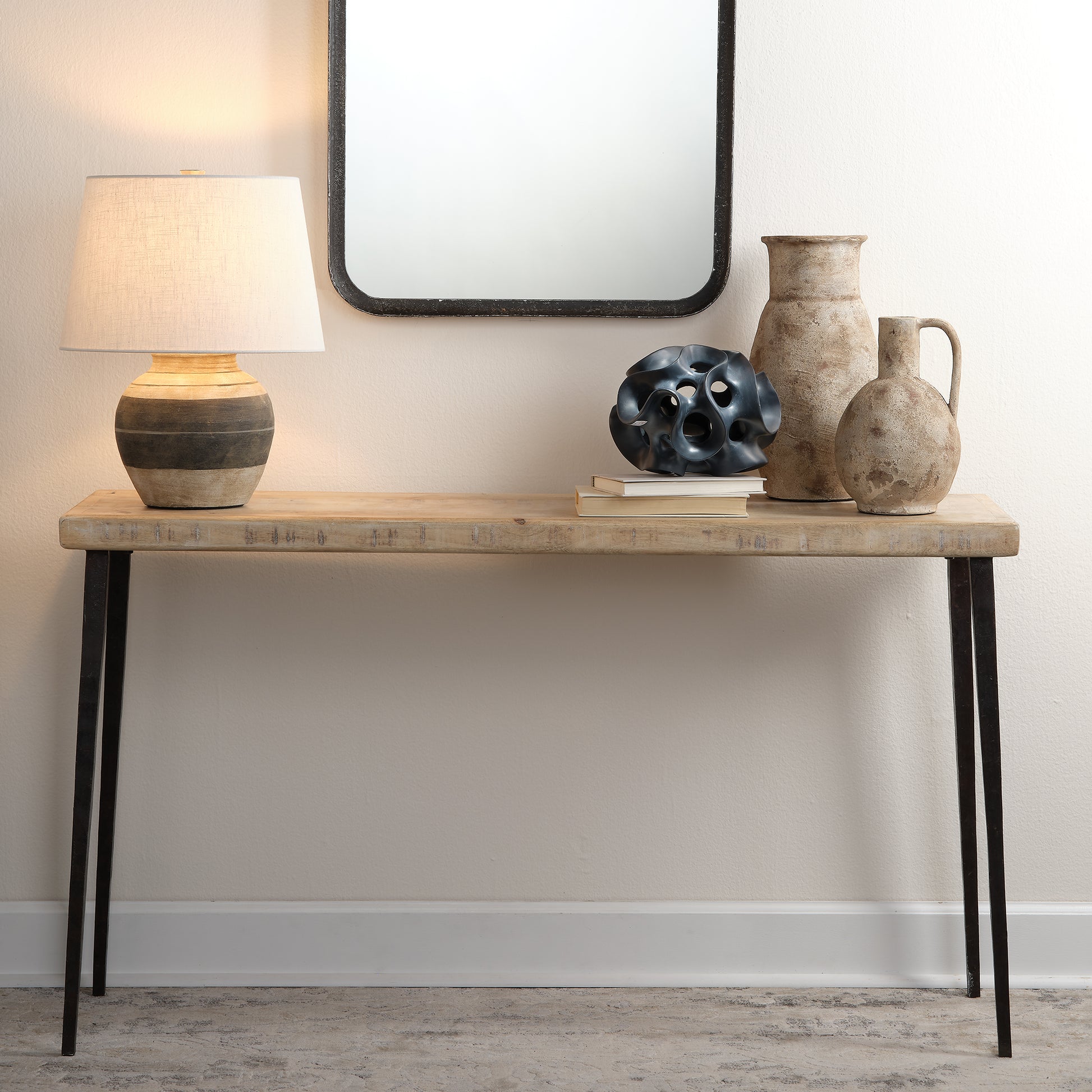 Farmhouse Wood Console Table, Natural by Jamie Young