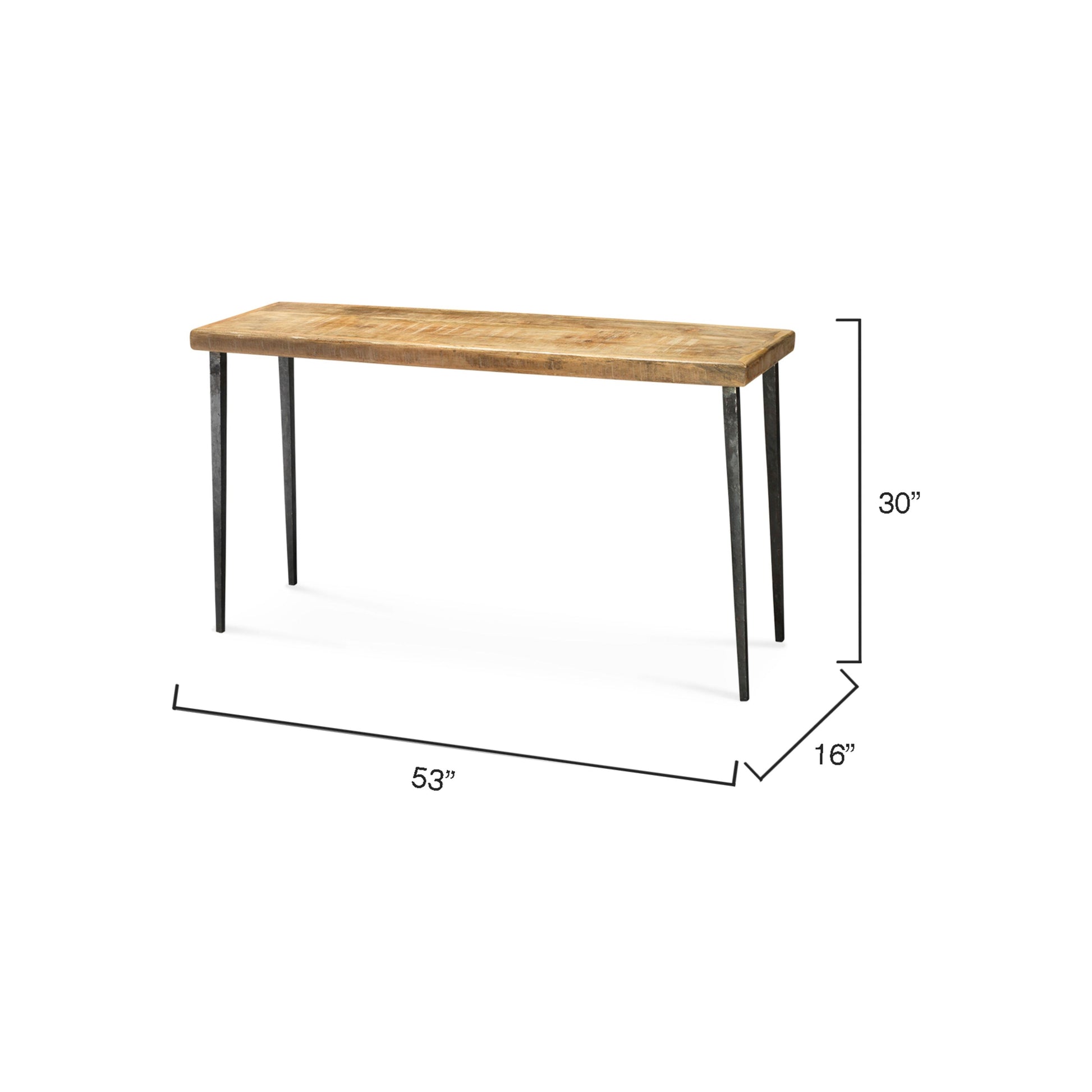 Farmhouse Wood Console Table, Natural by Jamie Young