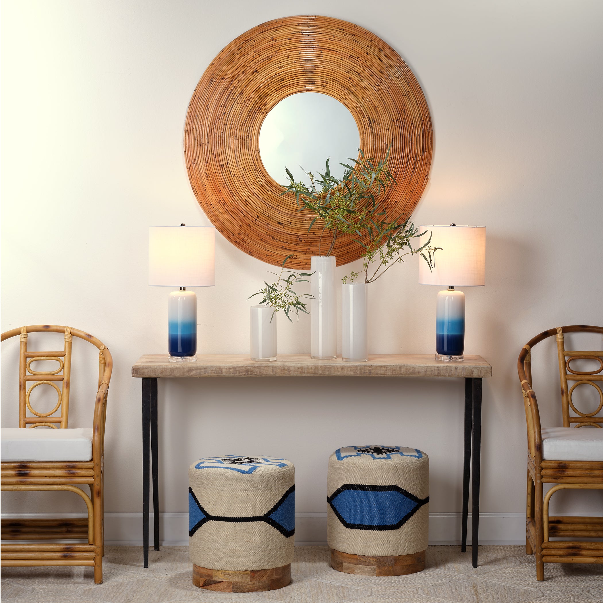 Farmhouse Wood Console Table, Natural by Jamie Young