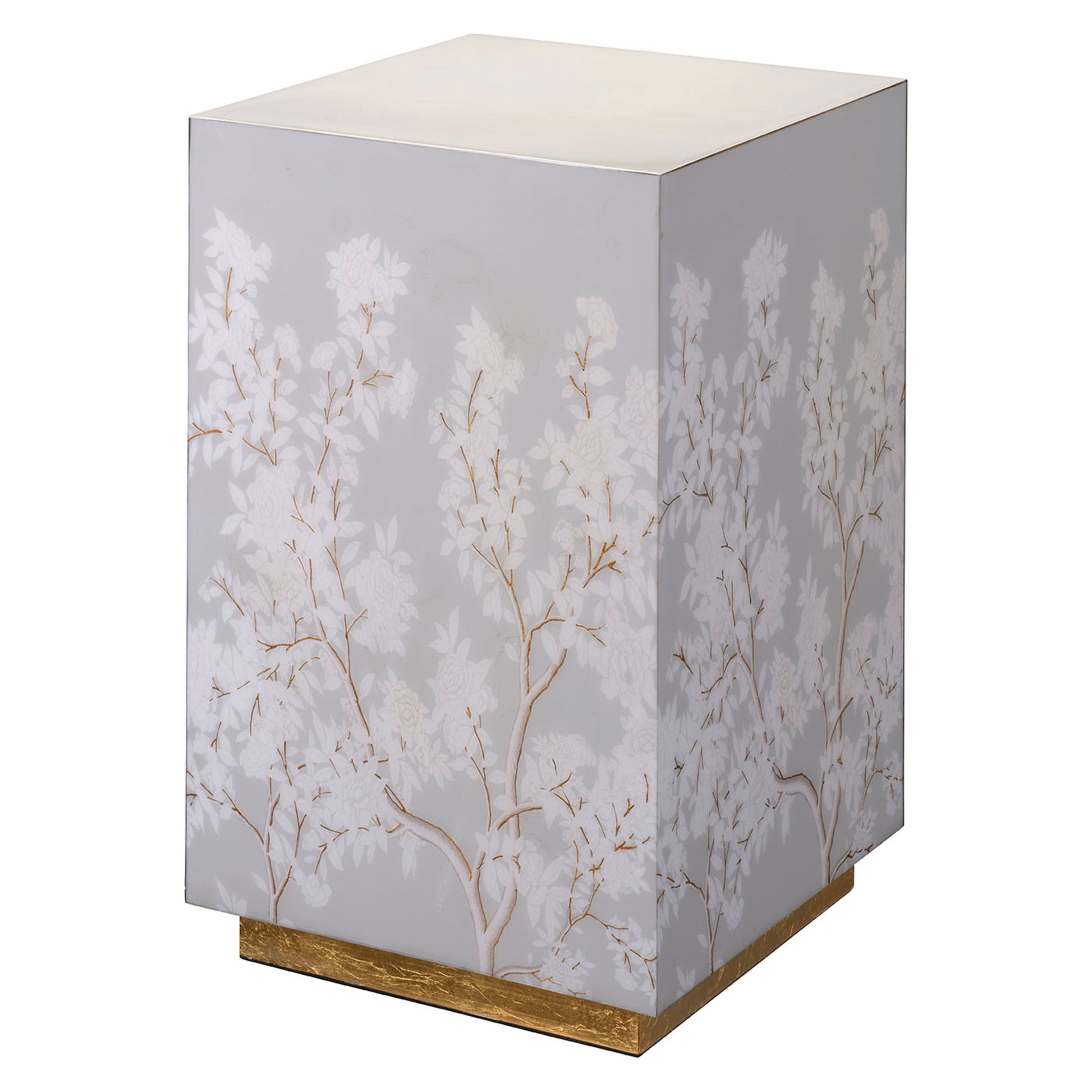 Garland Floral Accent Side Table, Dove by Jamie Young