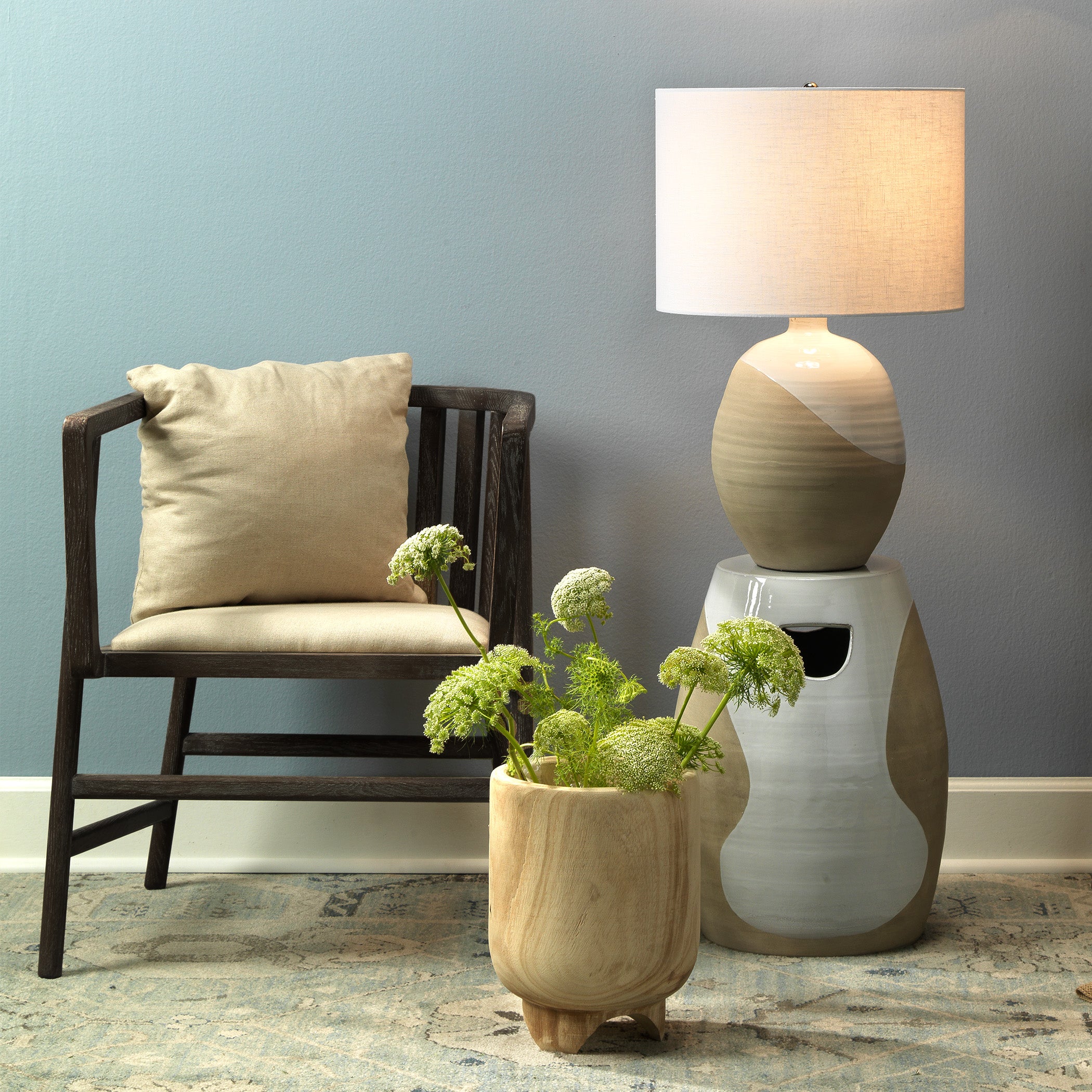 Grayson Wood Arm Chair by Jamie Young