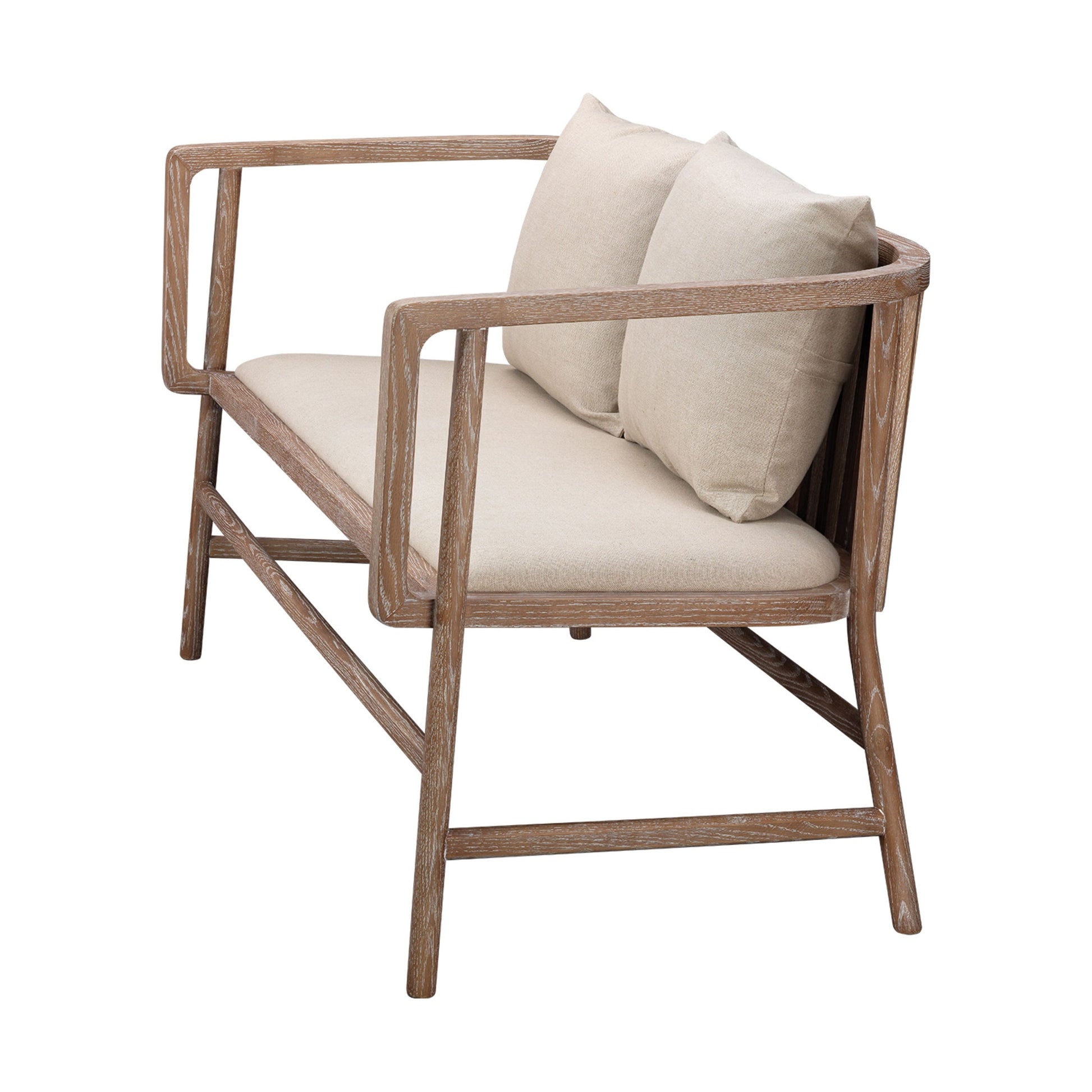Grayson Wood Settee by Jamie Young