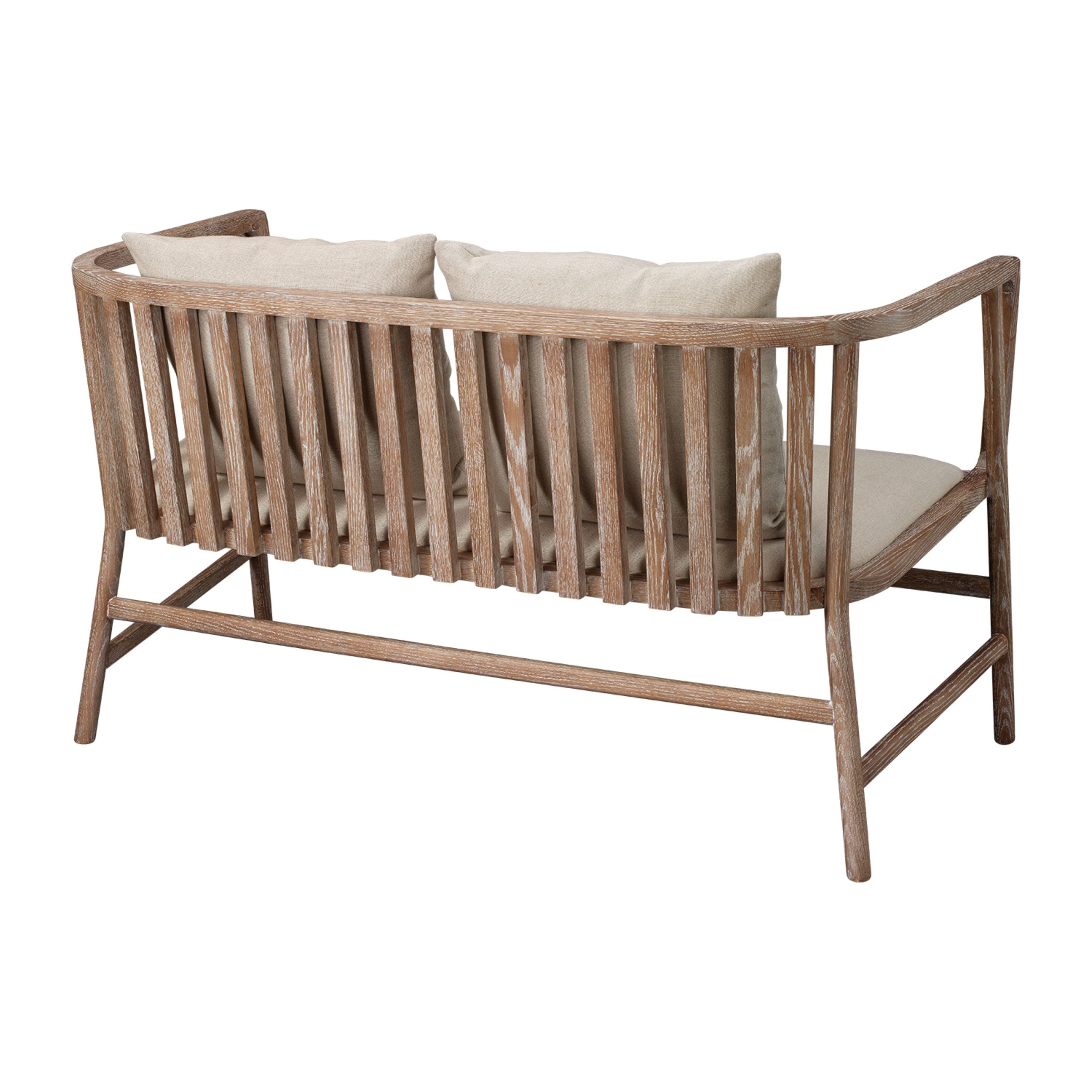 Grayson Wood Settee by Jamie Young