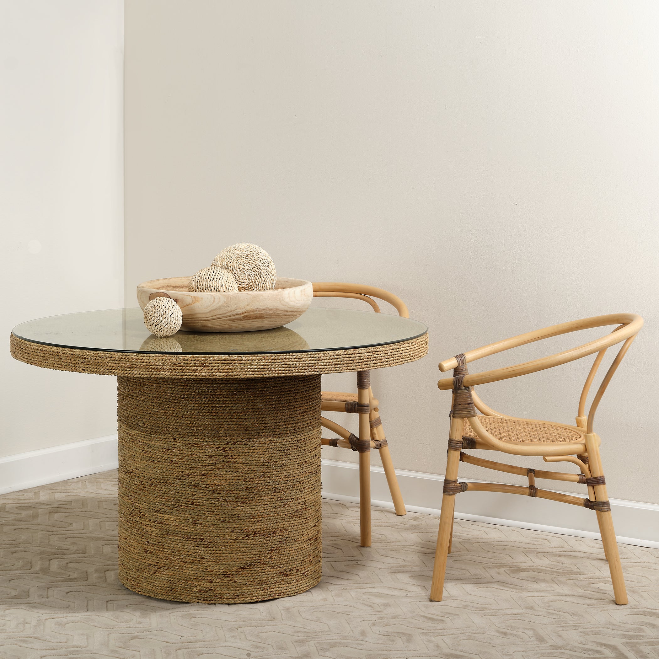 Harbor Seagrass Round Bistro Table by Jamie Young