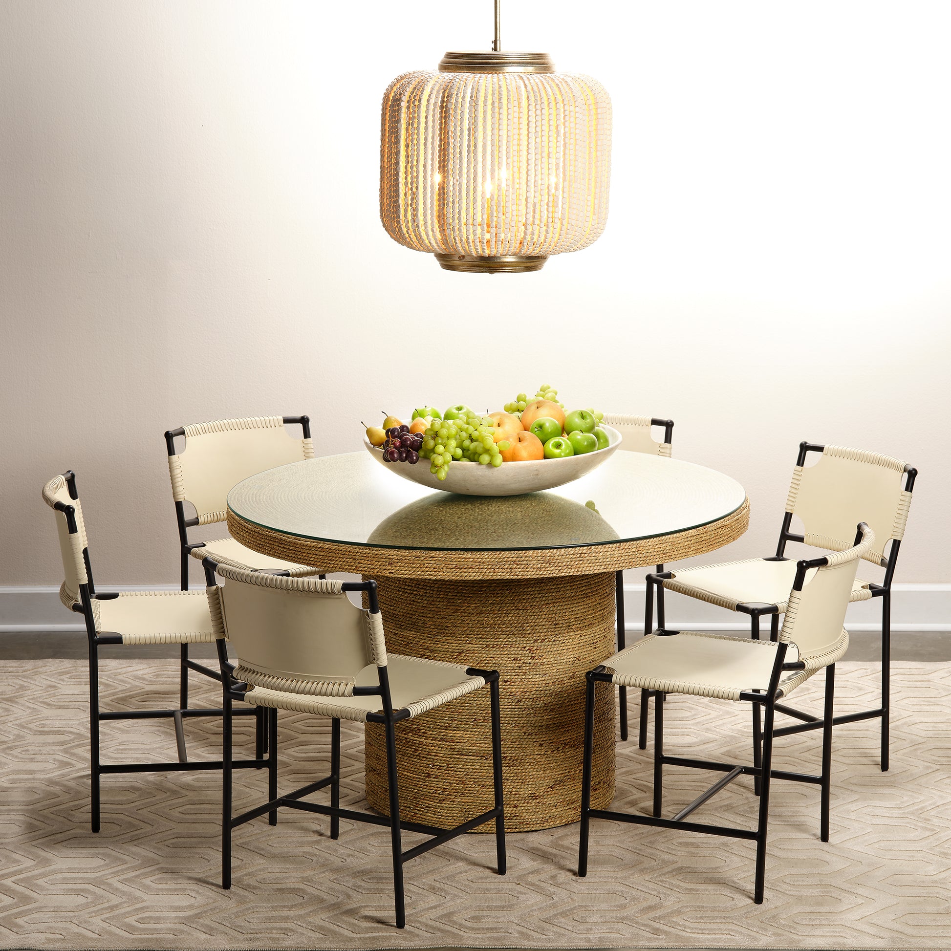 Harbor Seagrass Round Bistro Table by Jamie Young