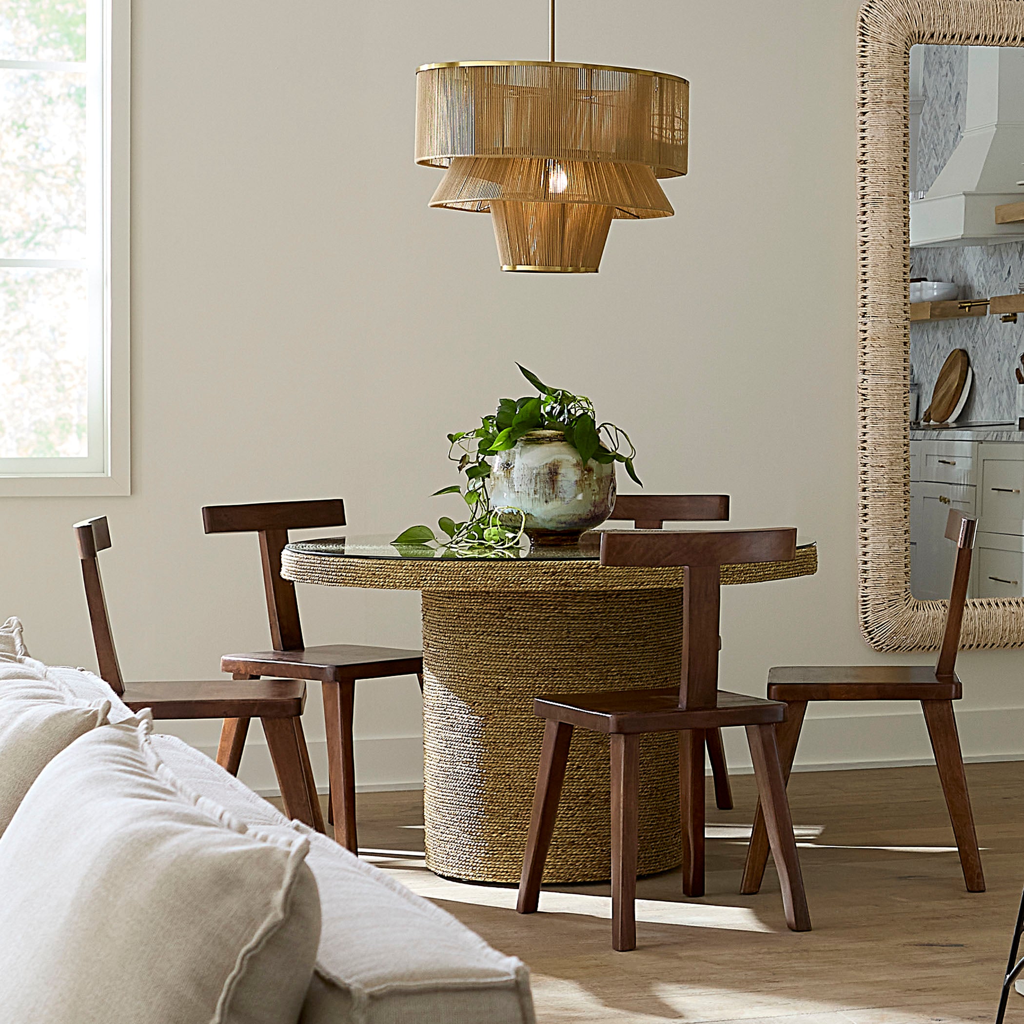 Harbor Seagrass Round Bistro Table by Jamie Young