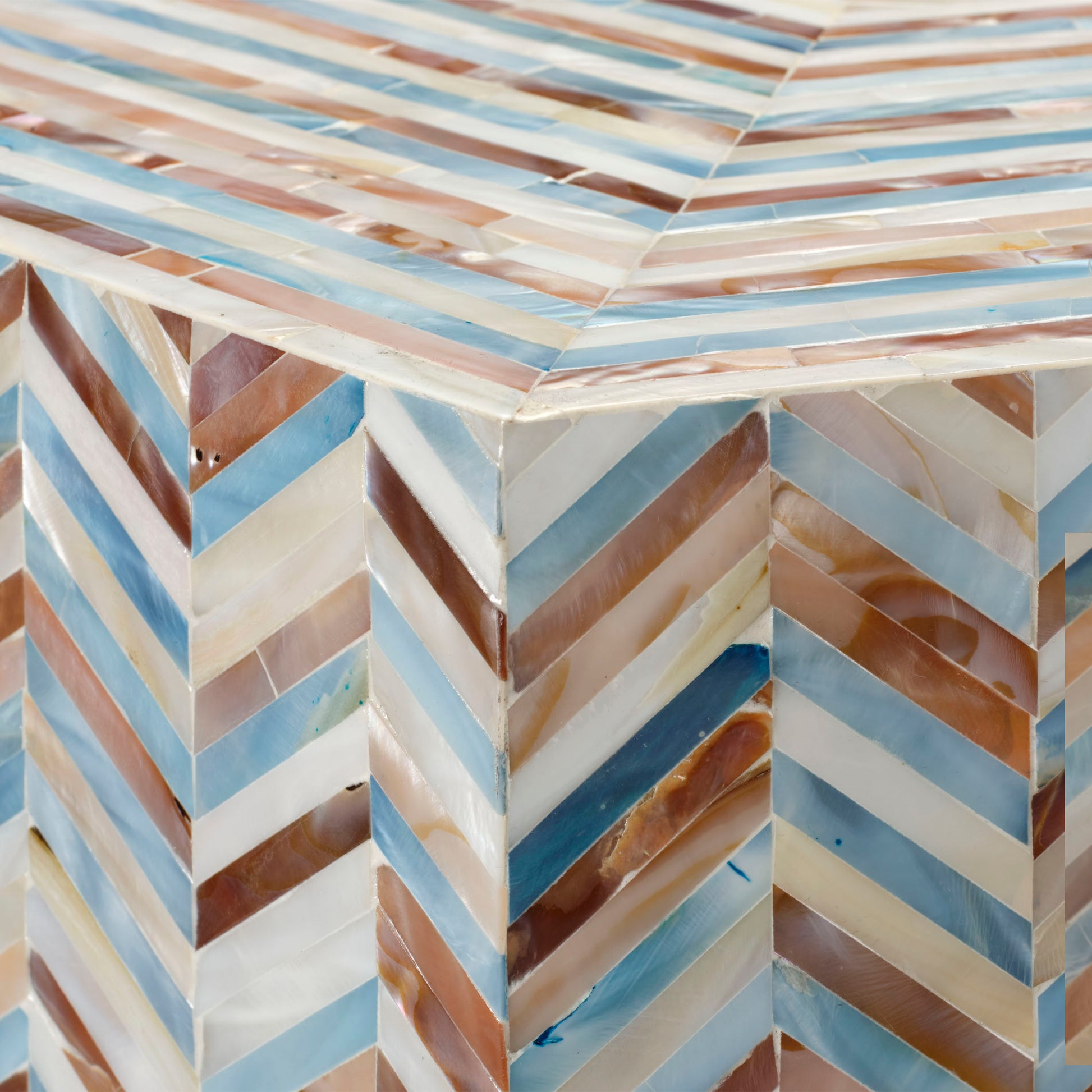 Hepburn Mother of Pearl Hexagon Coffee Table by Jamie Young