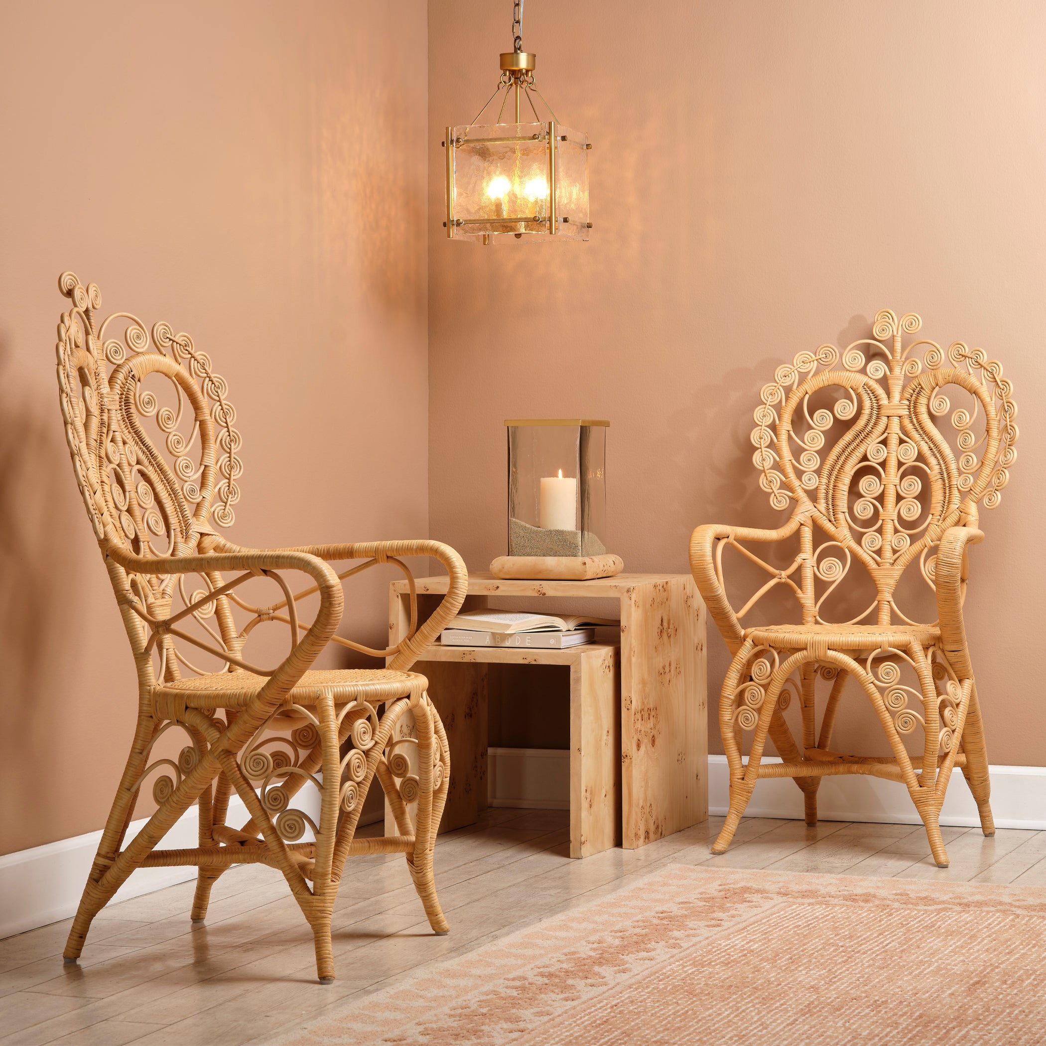 Hibiscus Rattan Arm Chair by Jamie Young
