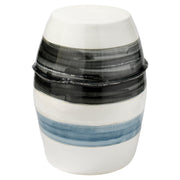 Horizon Striped Indoor/Outdoor Ceramic Side Table by Jamie Young