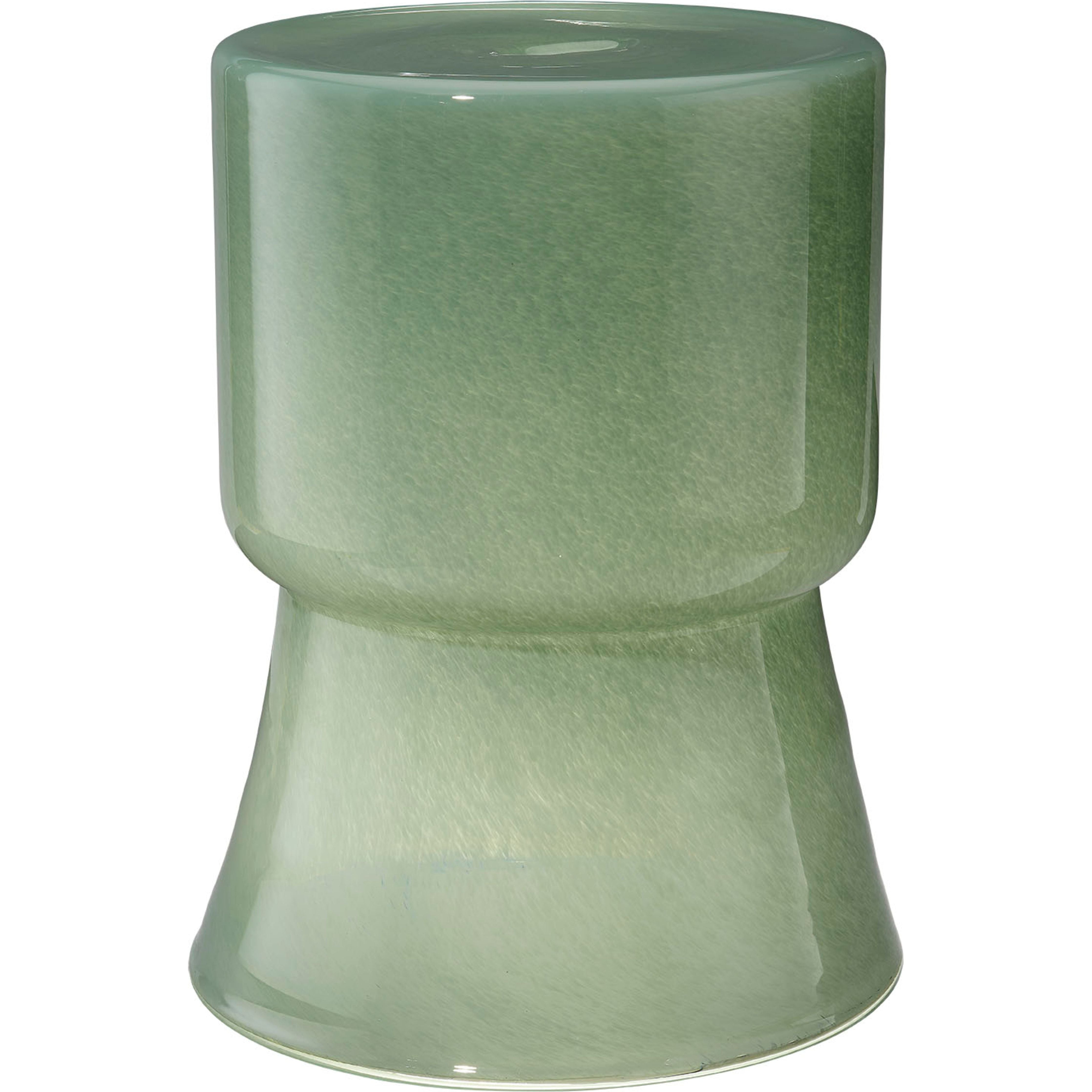 Huntington Garden Glass Stool, Green by Jamie Young
