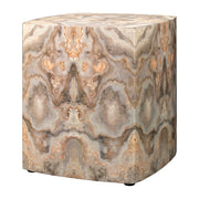 Ink Blot Faux Marble Side Table, Cream by Jamie Young